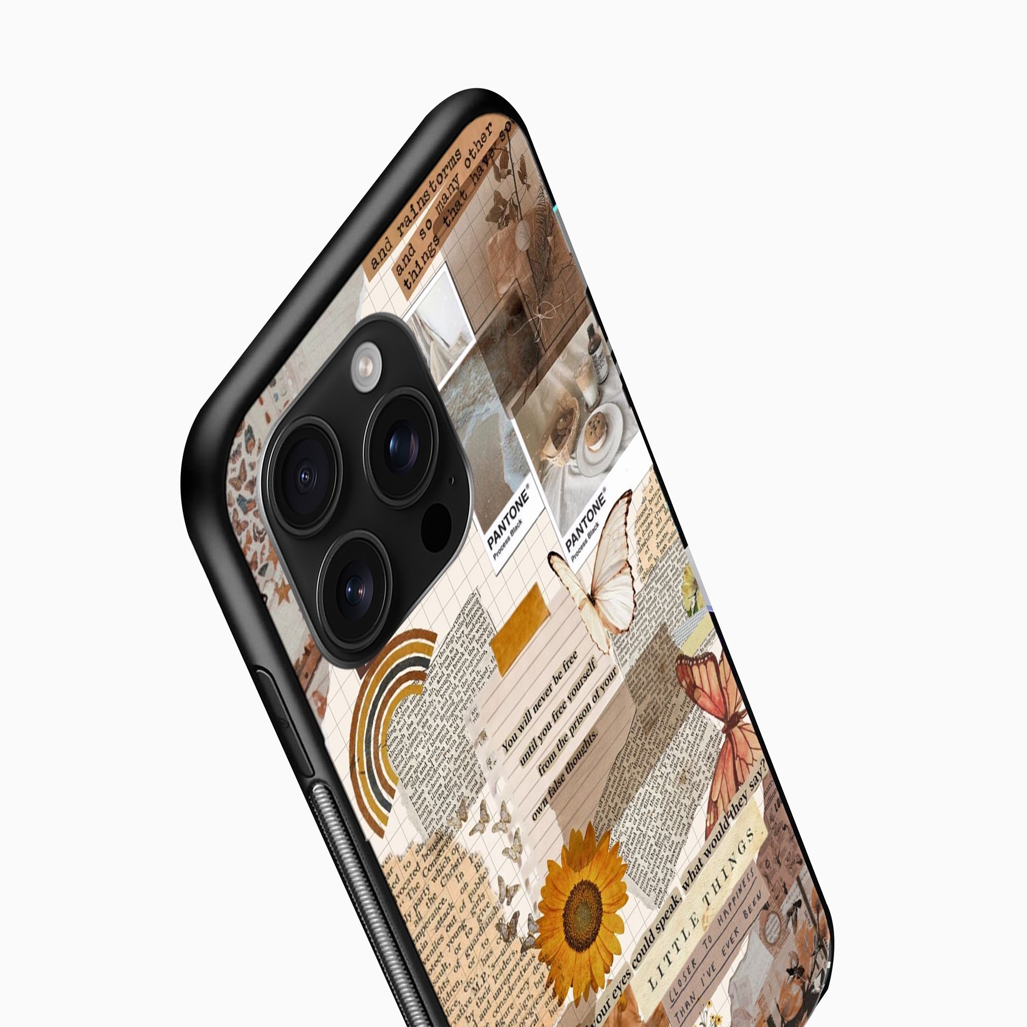 Vintage Aesthetic Collage Quote Phone Case Vintage Aesthetic Collage Quote Back Cover