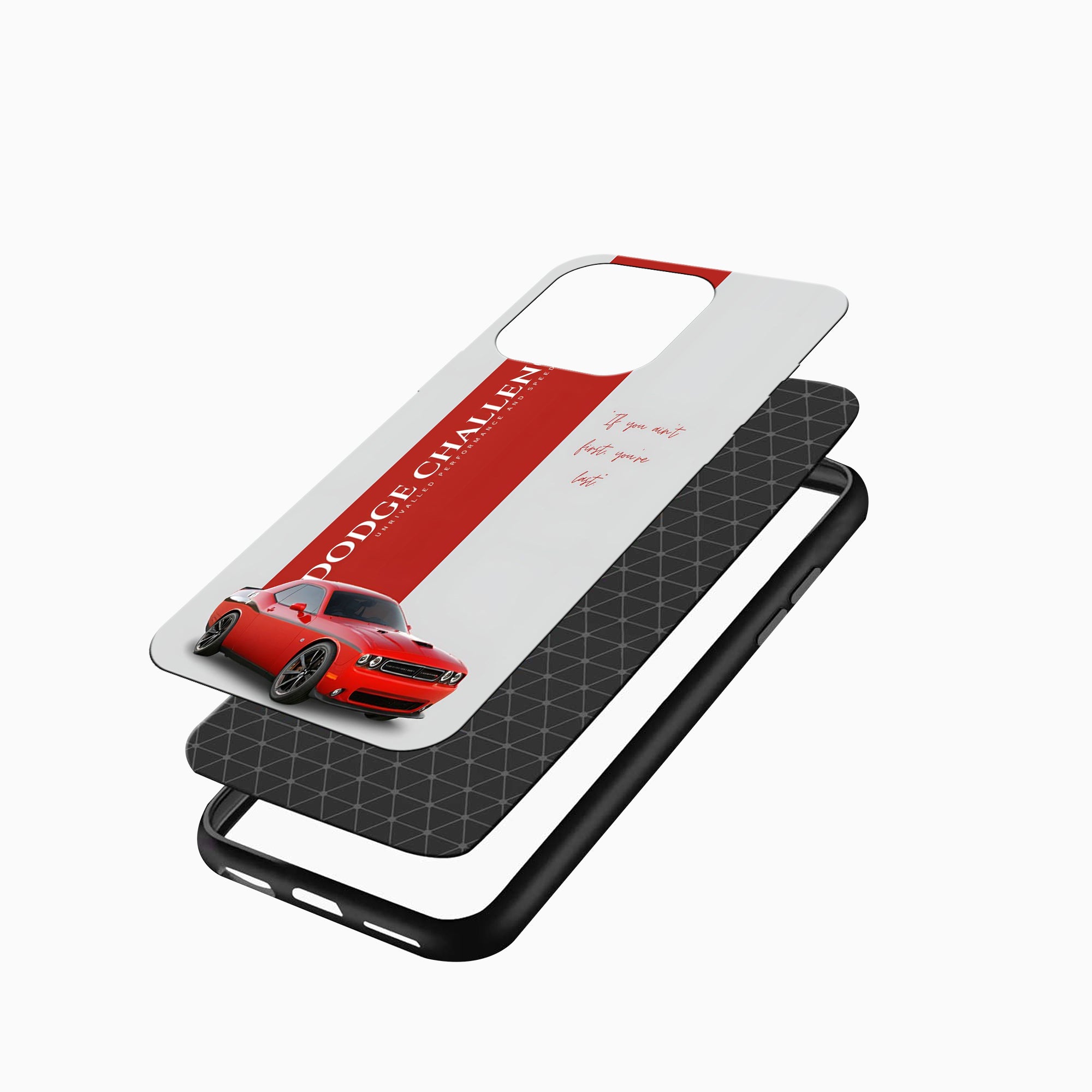 Red Muscle Car Phone Case Dodge Challenger Red Muscle Car iphone case