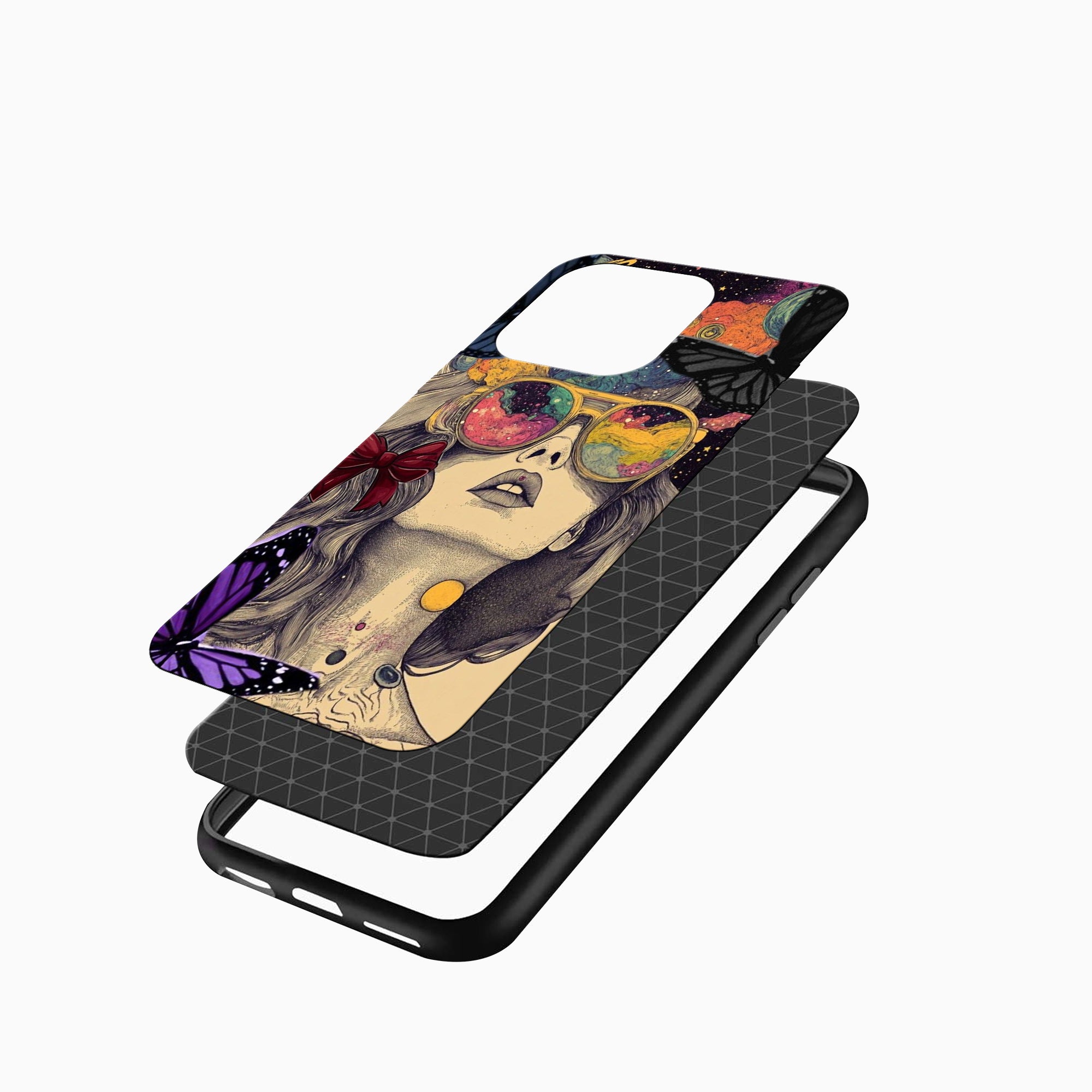Galaxy Girl Artistic Phone Case Psychedelic Galaxy Girl Artistic iphone cover