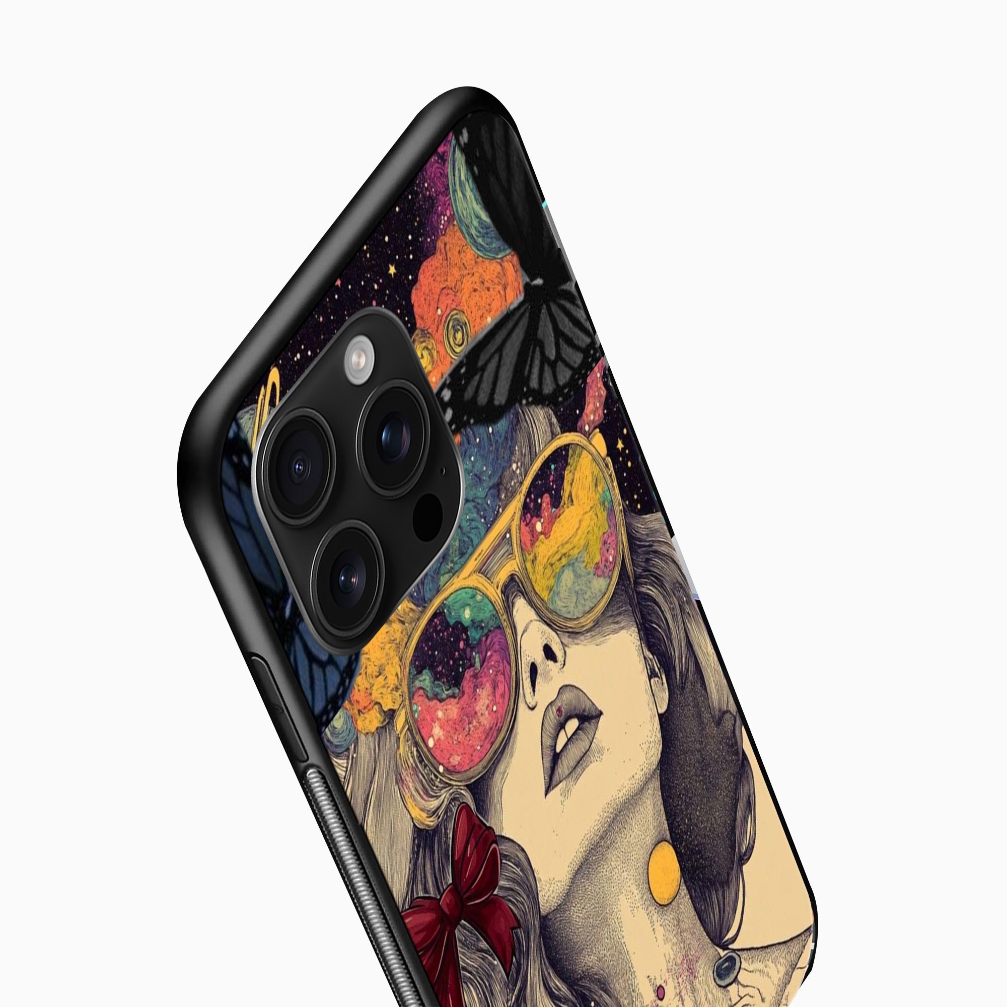 Galaxy Girl Artistic Phone Case Psychedelic Galaxy Girl Artistic back cover