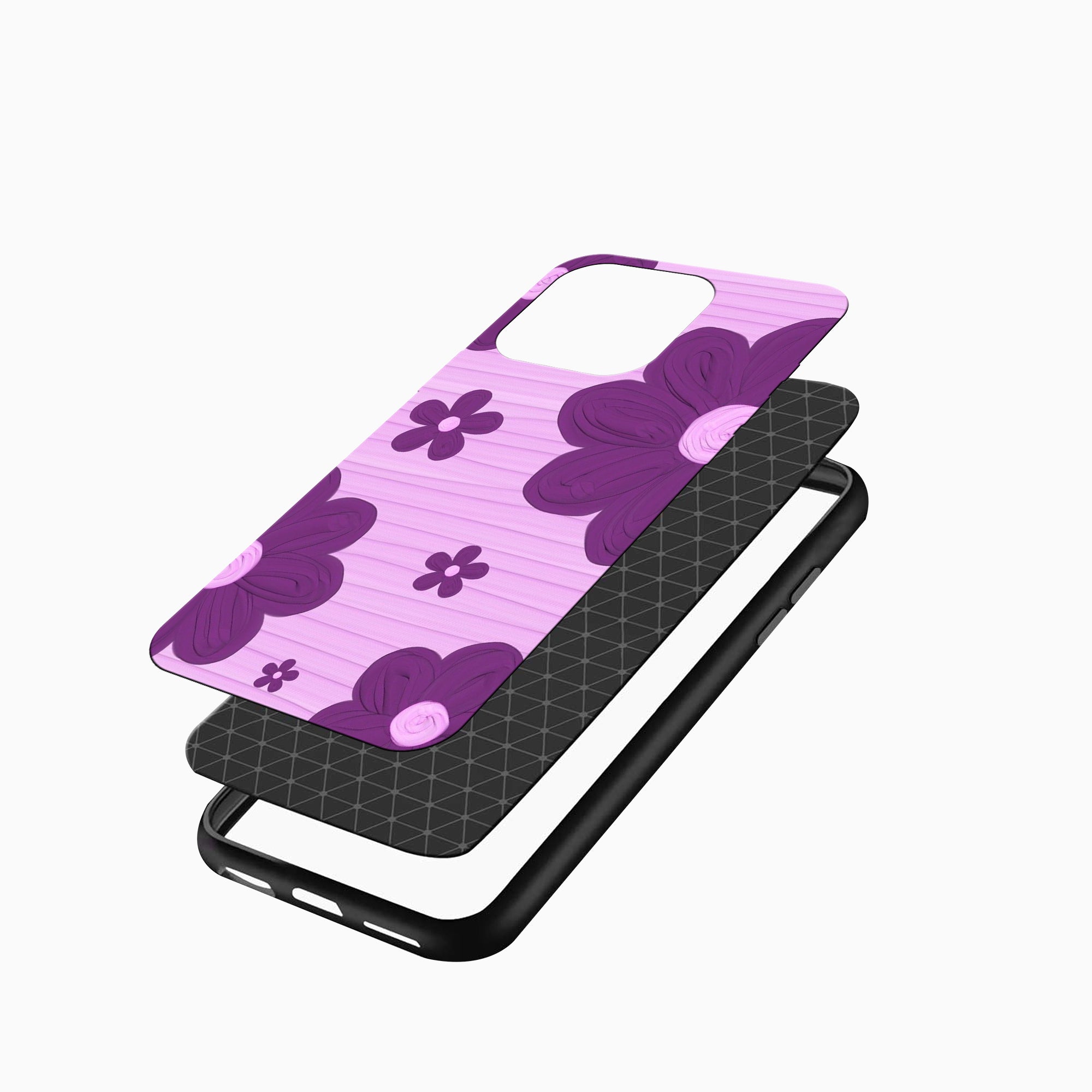 Purple Blossom Artistic Floral Phone Case Purple Blossom Artistic Floral iPhone Cover