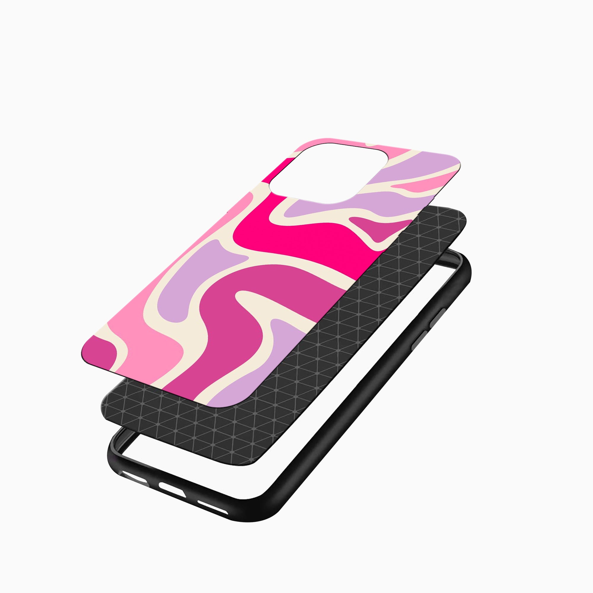 Pink Retro Swirl Abstract Premium Mobile Cover Pink Retro Swirl Abstract Premium iPhone cover