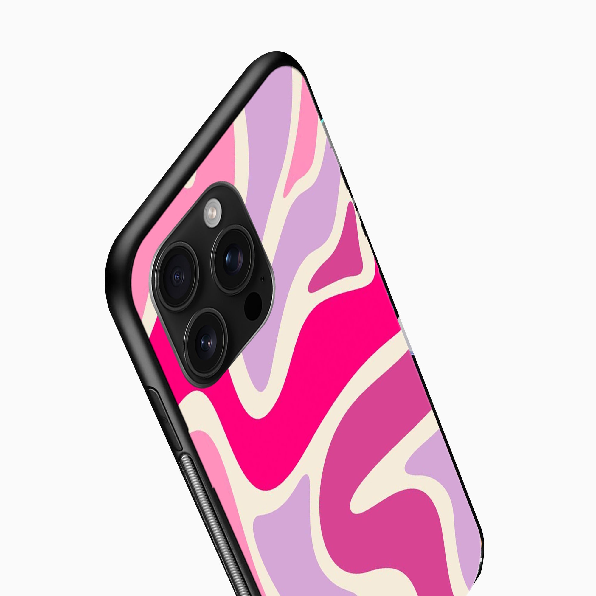 Pink Retro Swirl Abstract Premium Mobile Cover Pink Retro Swirl Abstract Premium phone cover