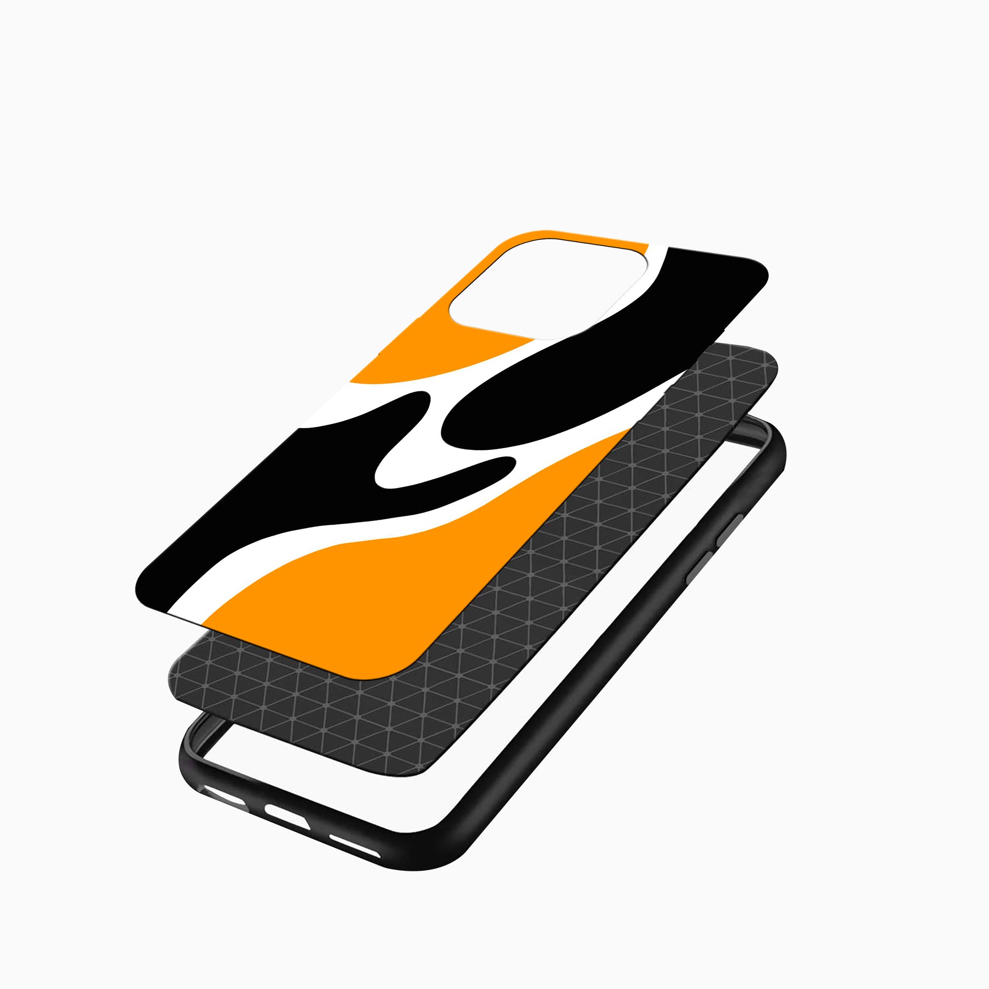 Bold Blaze Abstract Black & Orange Mobile Case Bold Blaze Abstract Black & Orange iphone cover