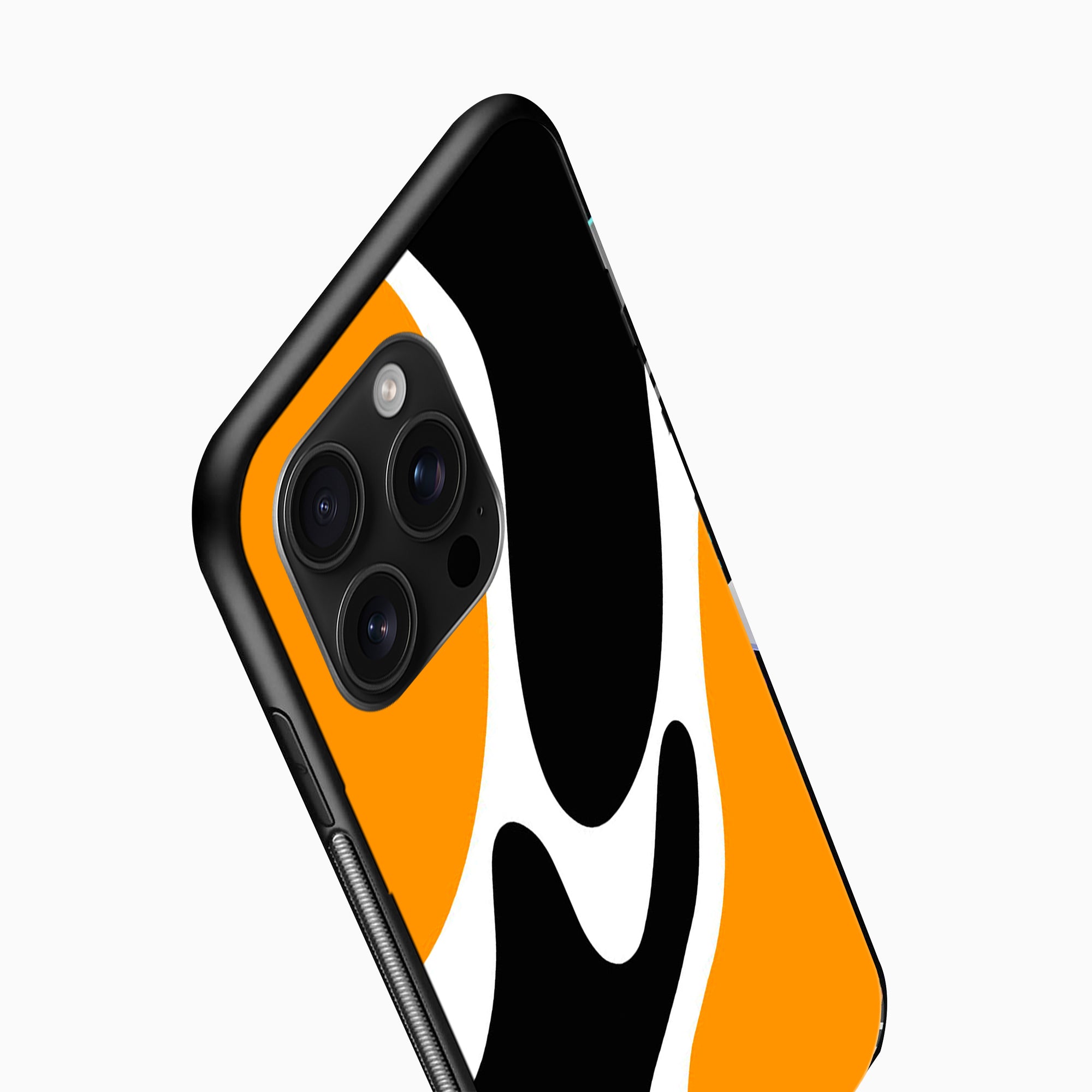 Bold Blaze Abstract Black & Orange Mobile Case Bold Blaze Abstract Black & Orange Phone cover