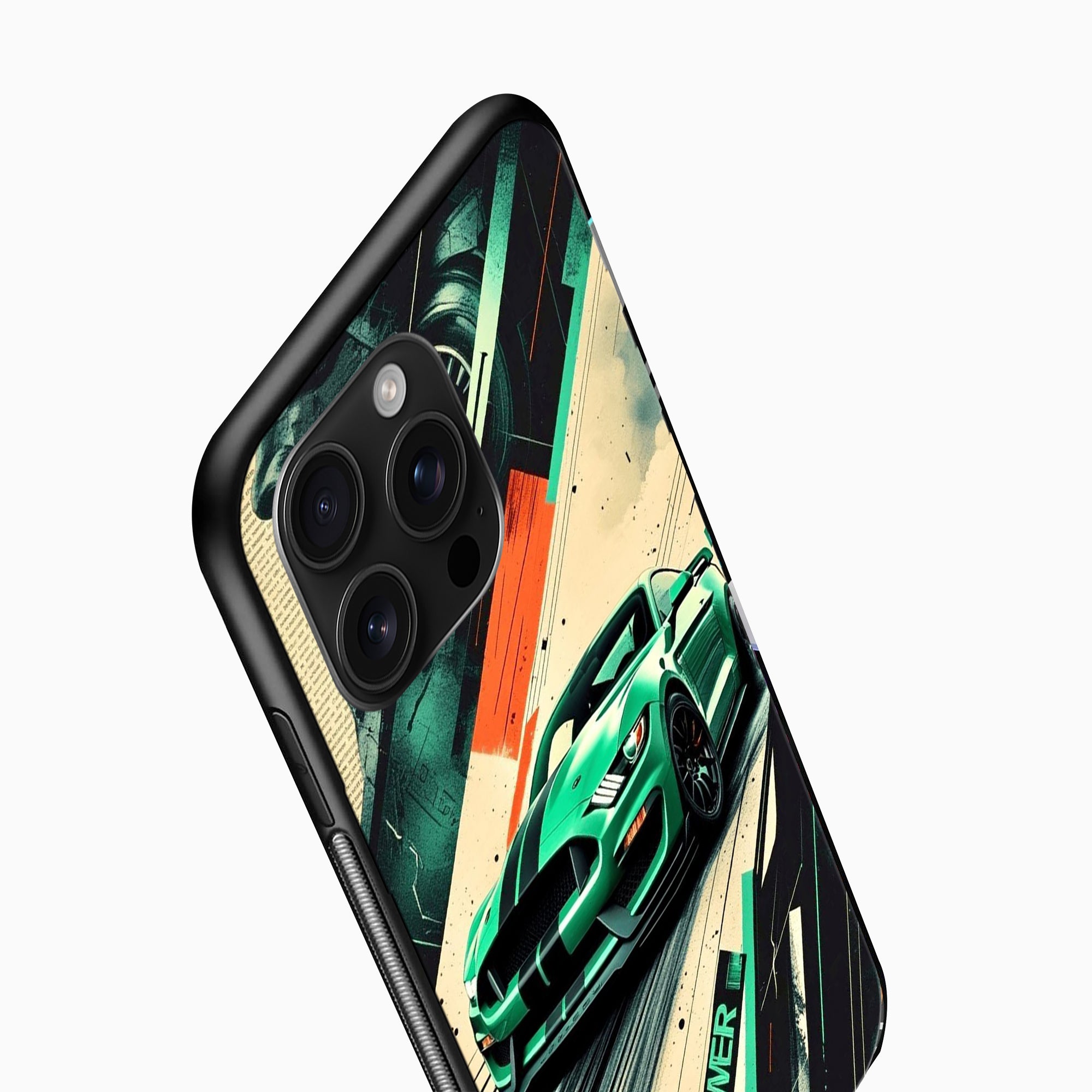 Sports Car Power Drift Phone Case Green Racer Power Drift mobile cover