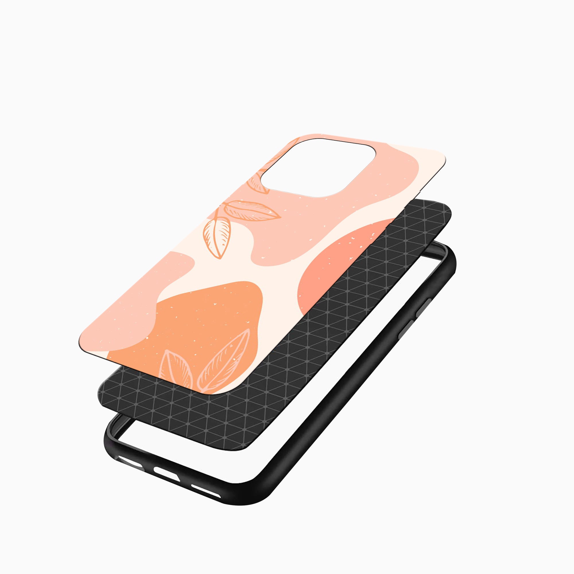 Peach Leaf Art Phone Case Peach Leaf Art iPhone cover