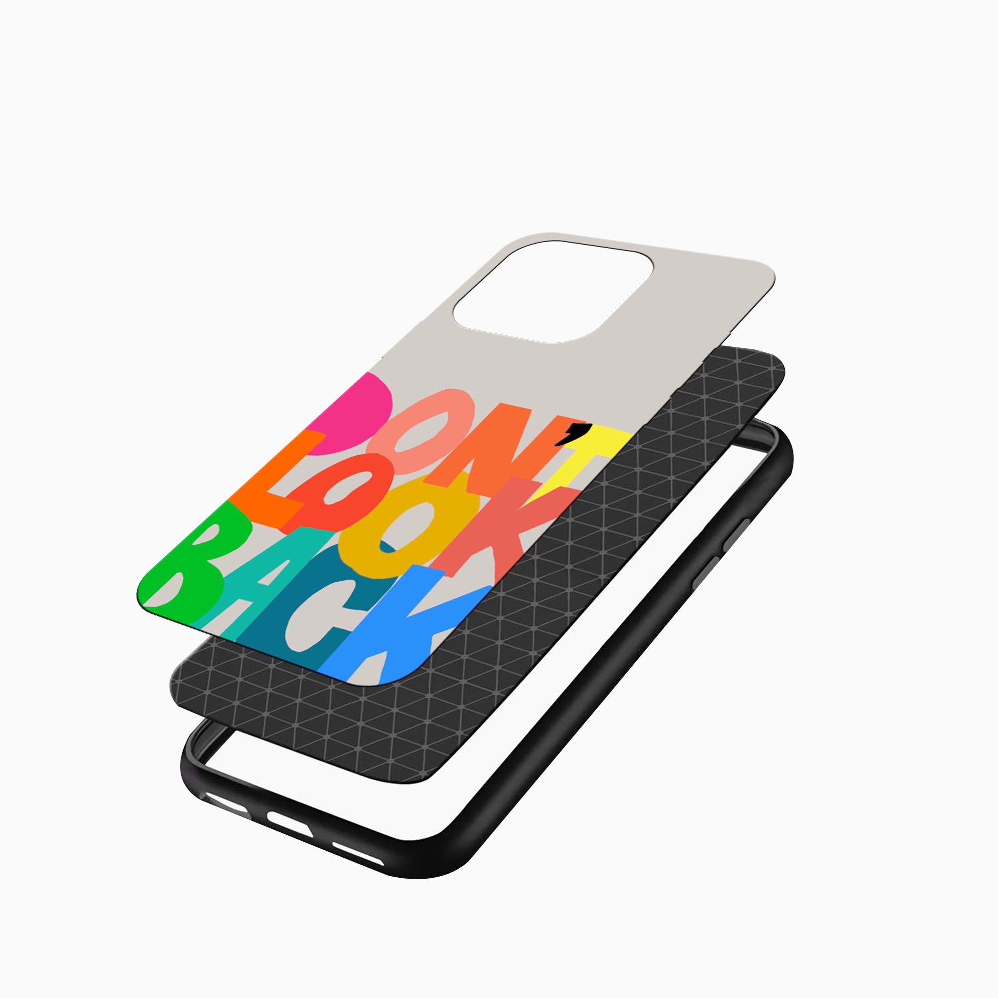 Motivational Quote 'Dont Look Back' Phone Case Don’t Look Quote iPhone cover