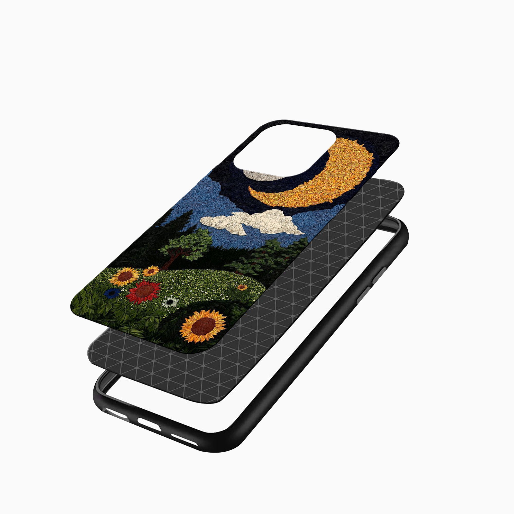 Starry Night Meadow Mobile Cover Starry Night Meadow Mobile Cover