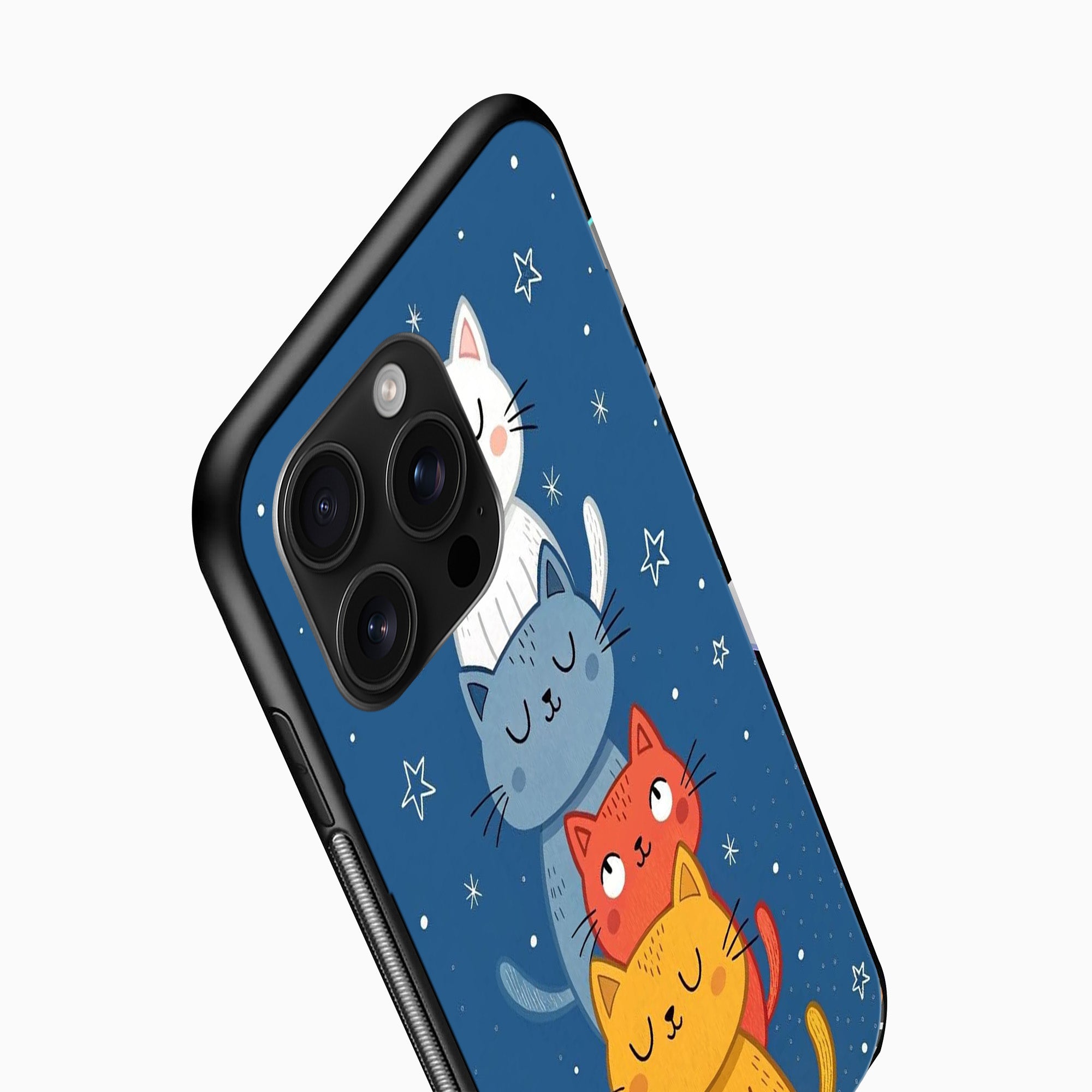 Cute Stacked Cats Mobile Cover Cute Stacked Cats Mobile Cover