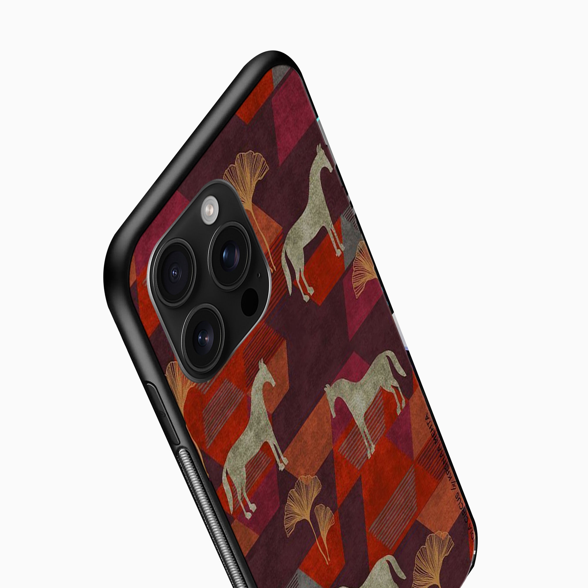 Vintage Horse Pattern Mobile Cover Vintage Horse Pattern Mobile Cover