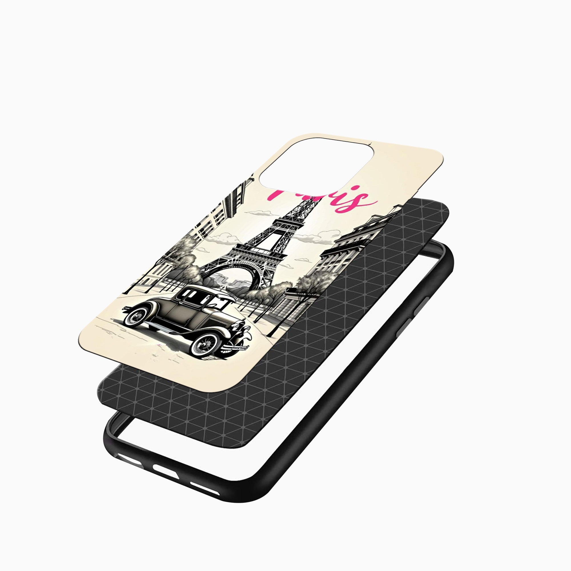 Paris Vintage Car Mobile Cover Paris Vintage Car iPhone Cover