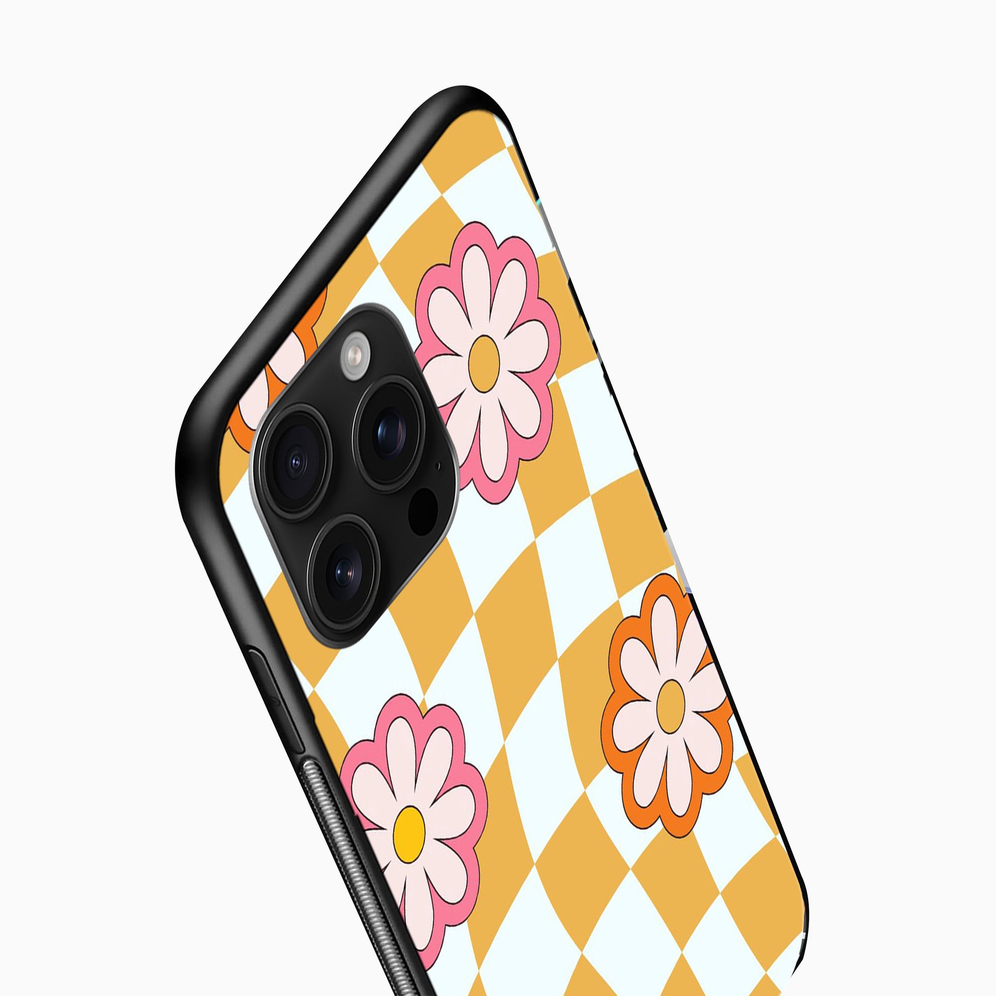 Wavy Checkerboard Style Phone Case Wavy Checkerboard Style iPhone Cover