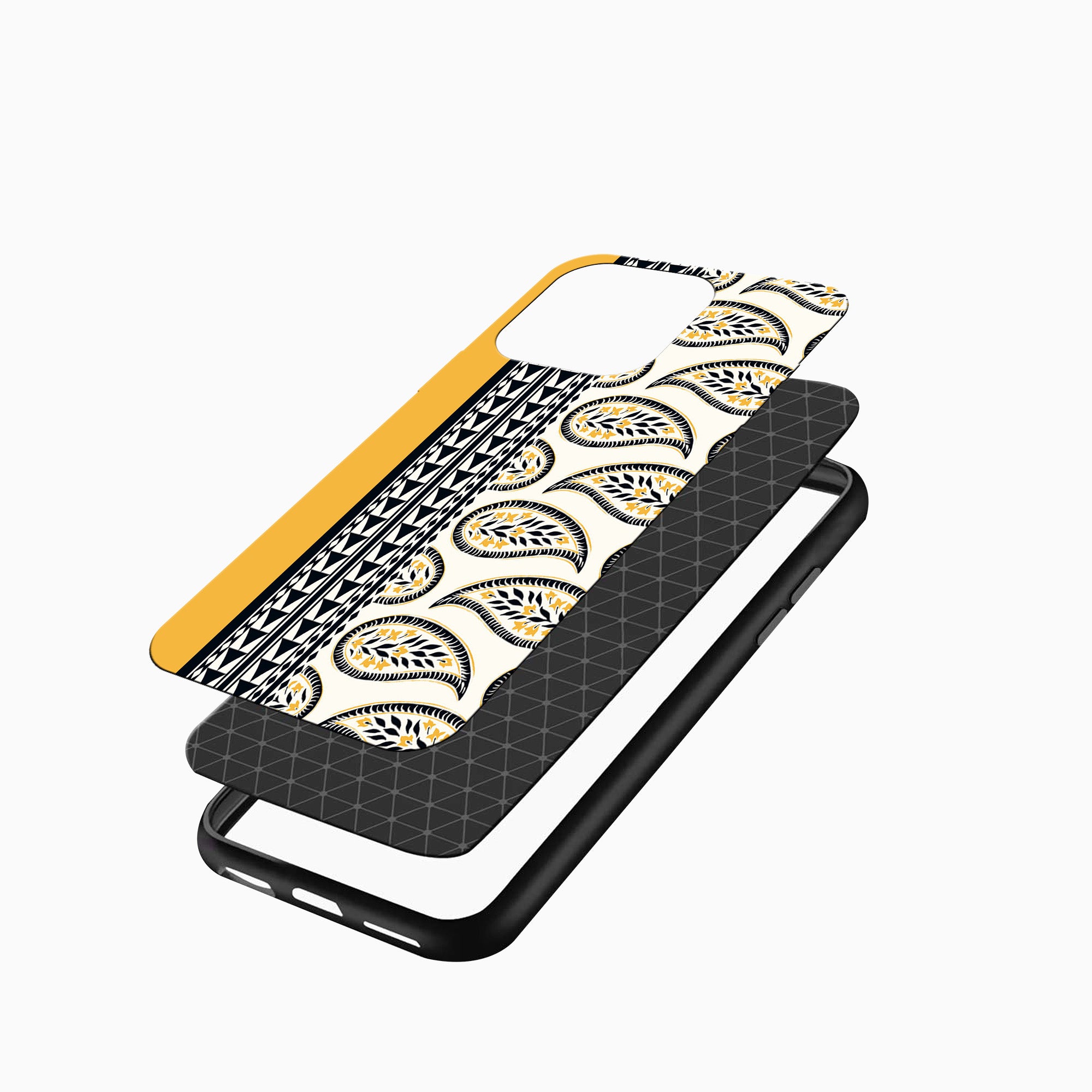 Yellow & Black Ethnic Pattern Phone Case Yellow & Black Ethnic Pattern iPhone case
