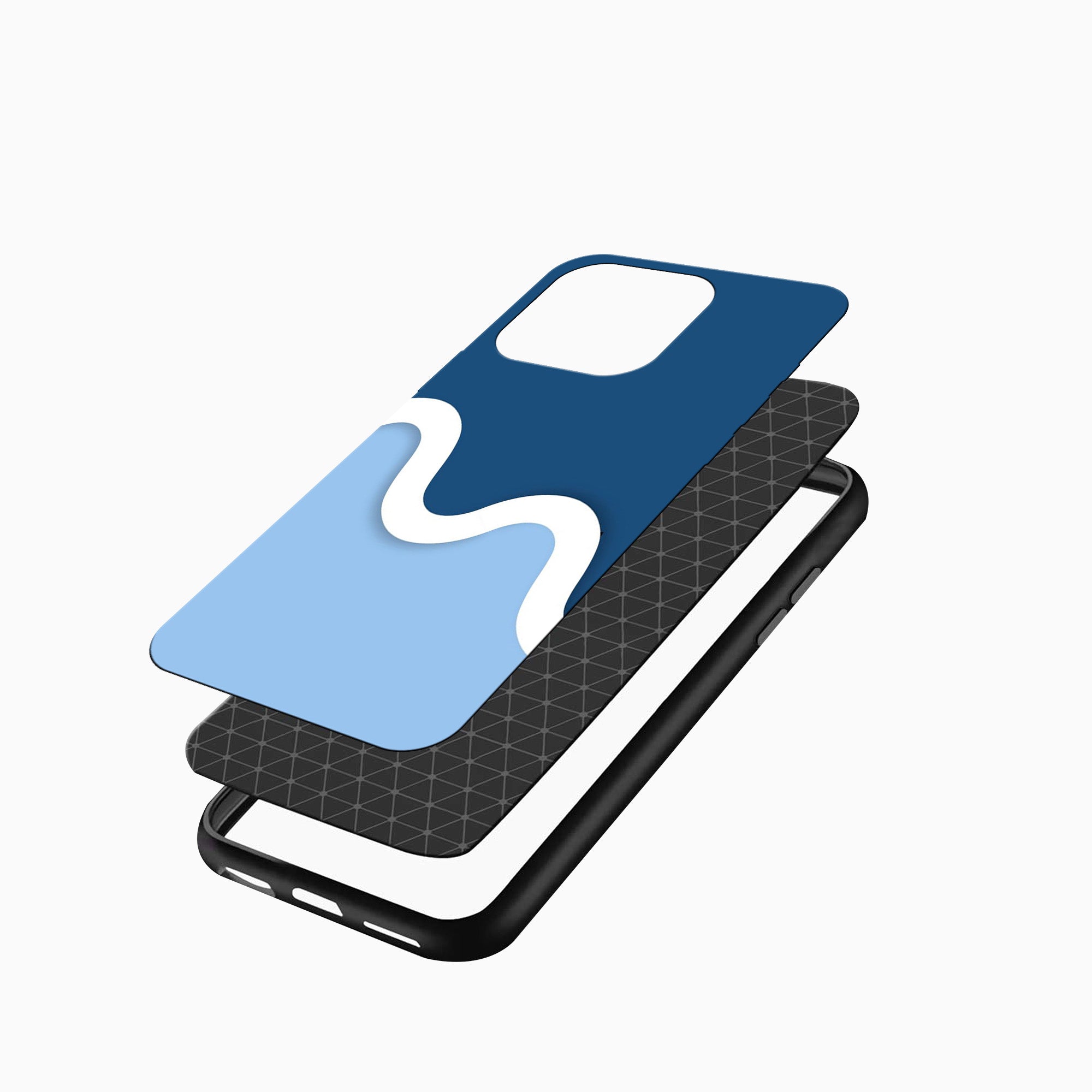 Minimal Blue Wave Phone Case Minimal Blue Wave iPhone cover