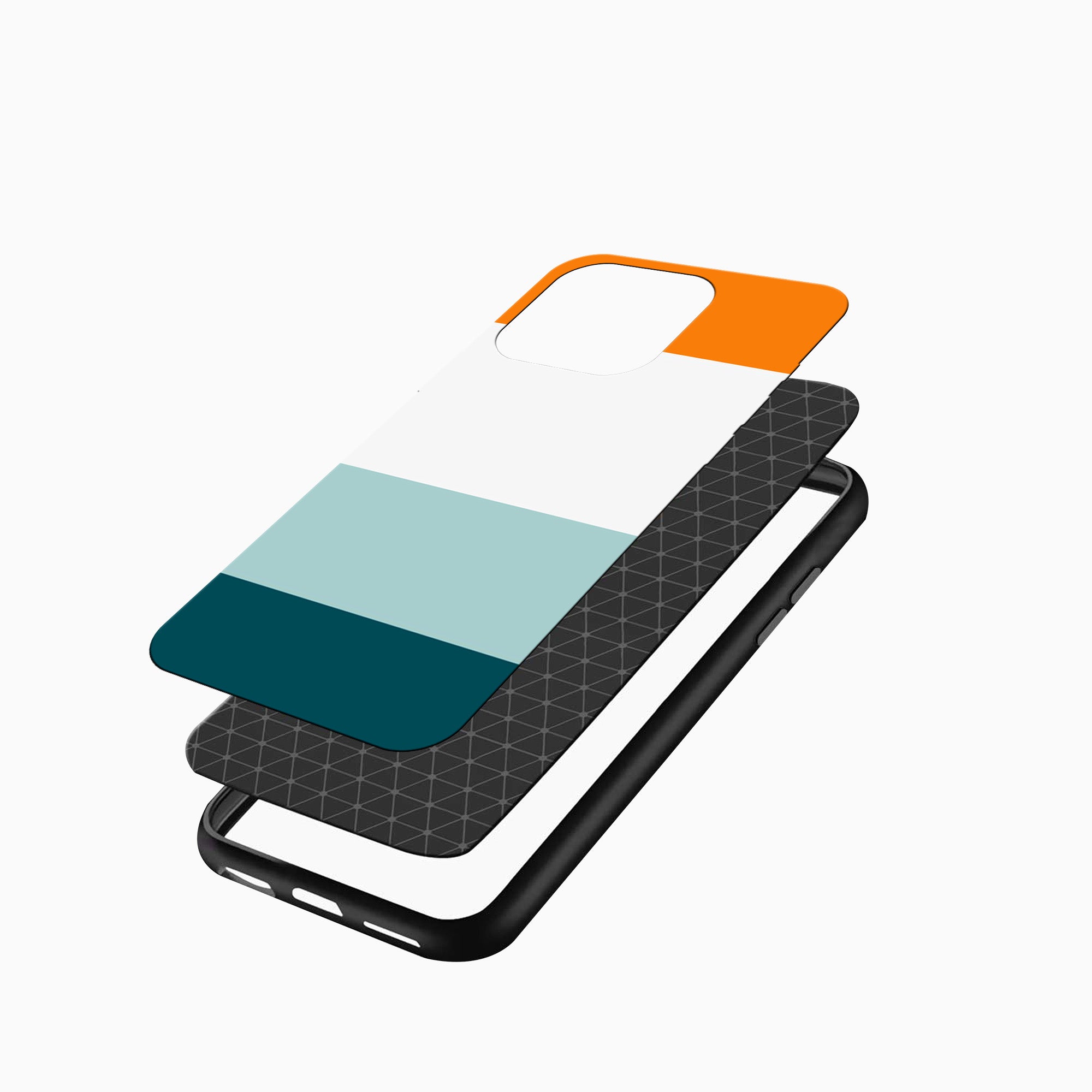 Tricolor Block Pattern Phone Case Tricolor Block Pattern iPhone Cover
