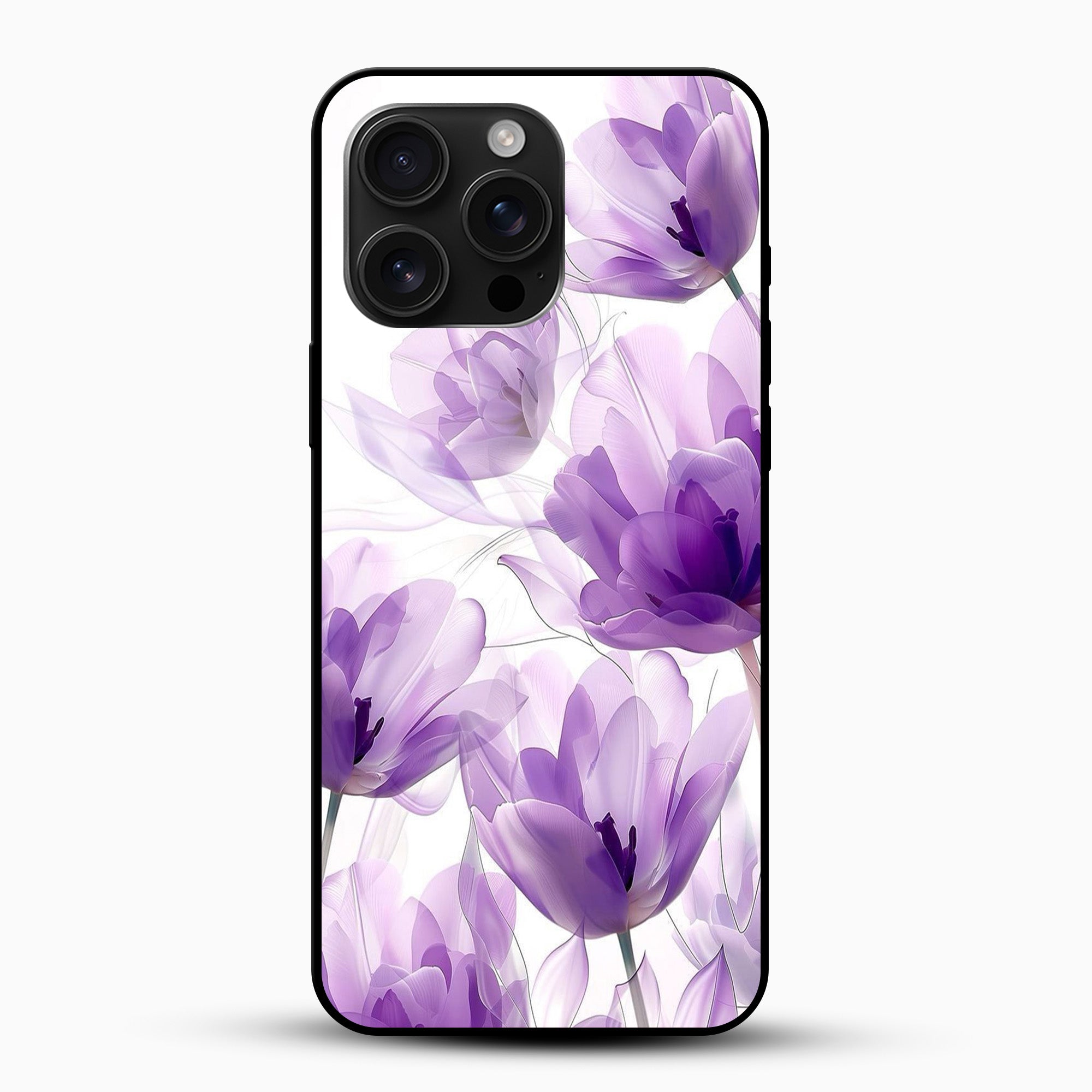Purple Tulip Floral Phone Case Purple Tulip Floral Phone Case