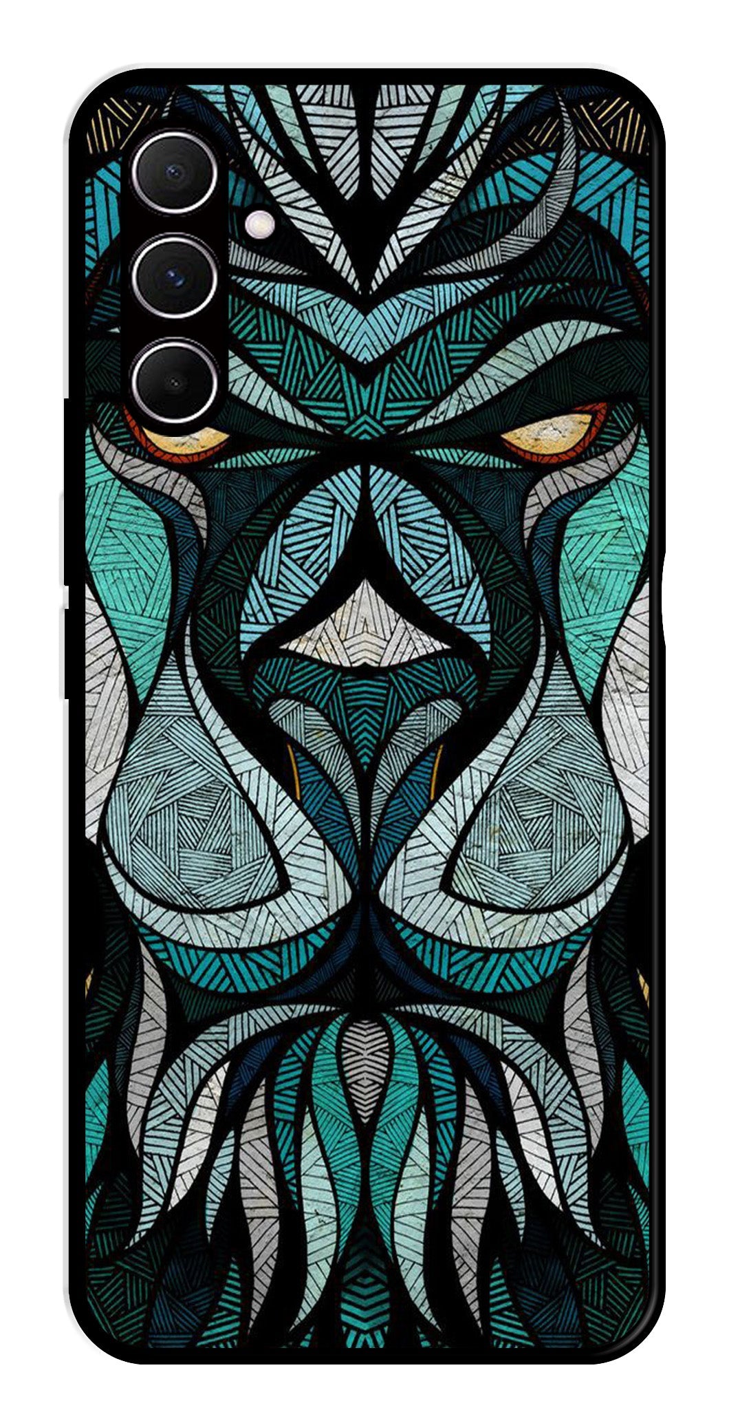 Lion Pattern Metal Mobile Case for Samsung Galaxy A35 5G Lion Pattern Metal Mobile Case for Samsung Galaxy A35 5G (Design No -40)