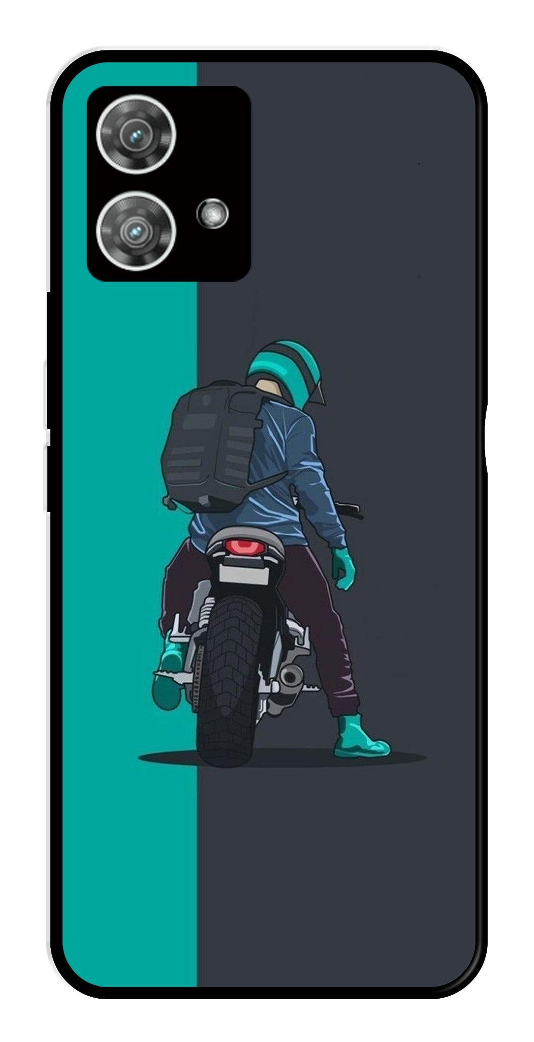 Bike Lover Metal Mobile Case for Moto Edge 40 5G Bike Lover Metal Mobile Case for Moto Edge 40 5G (Design No -05)
