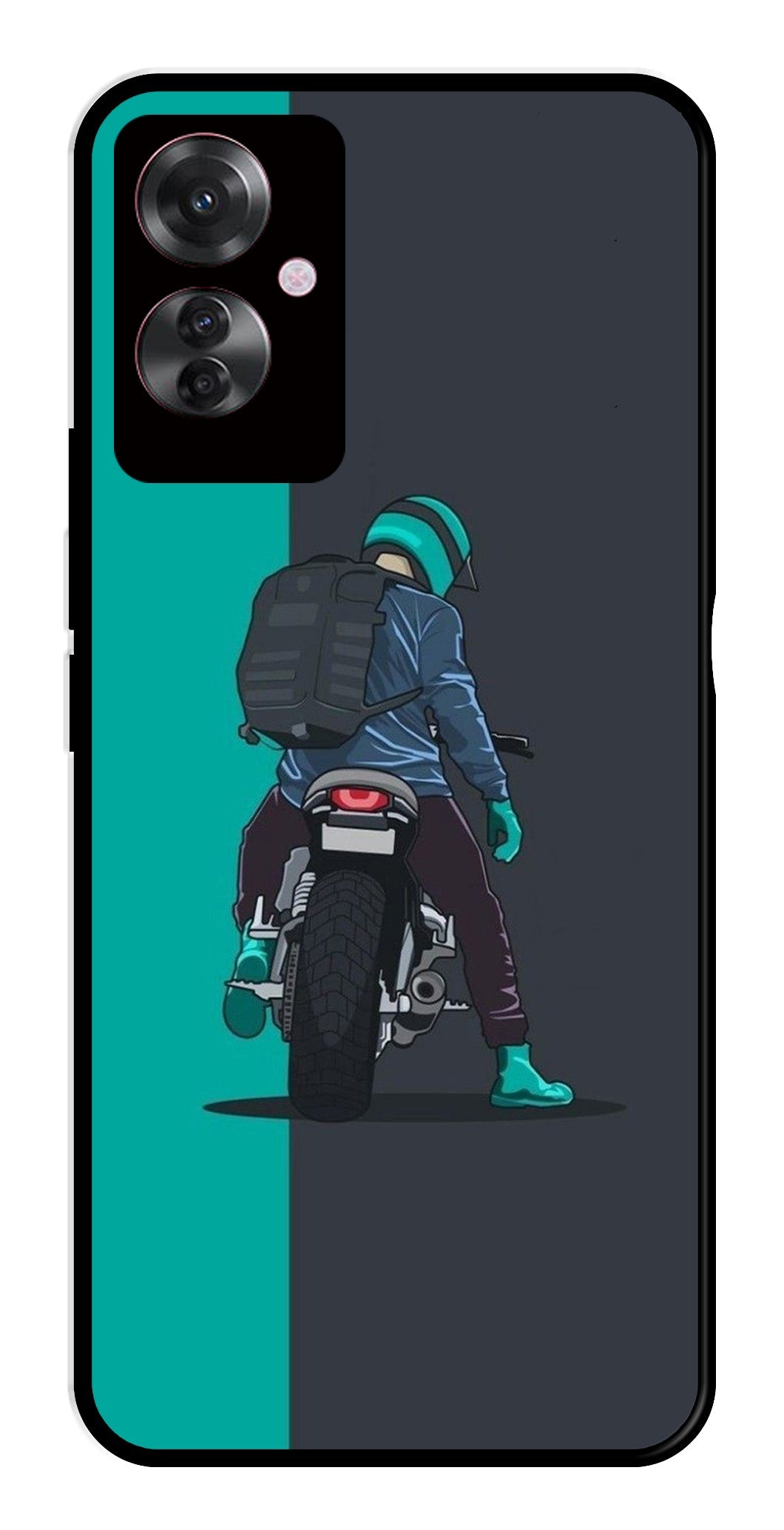 Bike Lover Metal Mobile Case for Oppo F25 Pro 5G Bike Lover Metal Mobile Case for Oppo F25 Pro 5G (Design No -05)