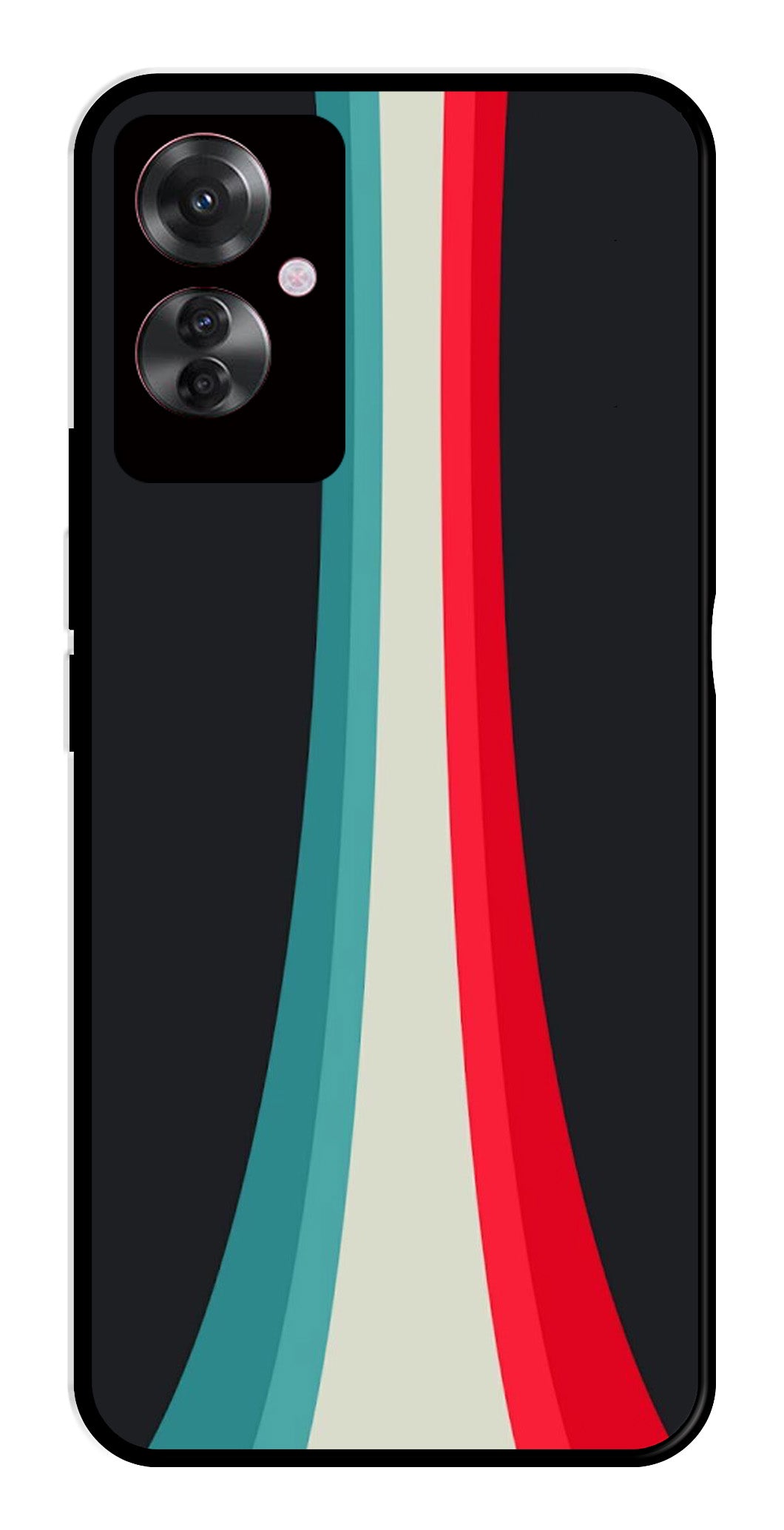 Modern Art Colorful Metal Mobile Case for Oppo F25 Pro 5G Modern Art Colorful Metal Mobile Case for Oppo F25 Pro 5G (Design No -48)