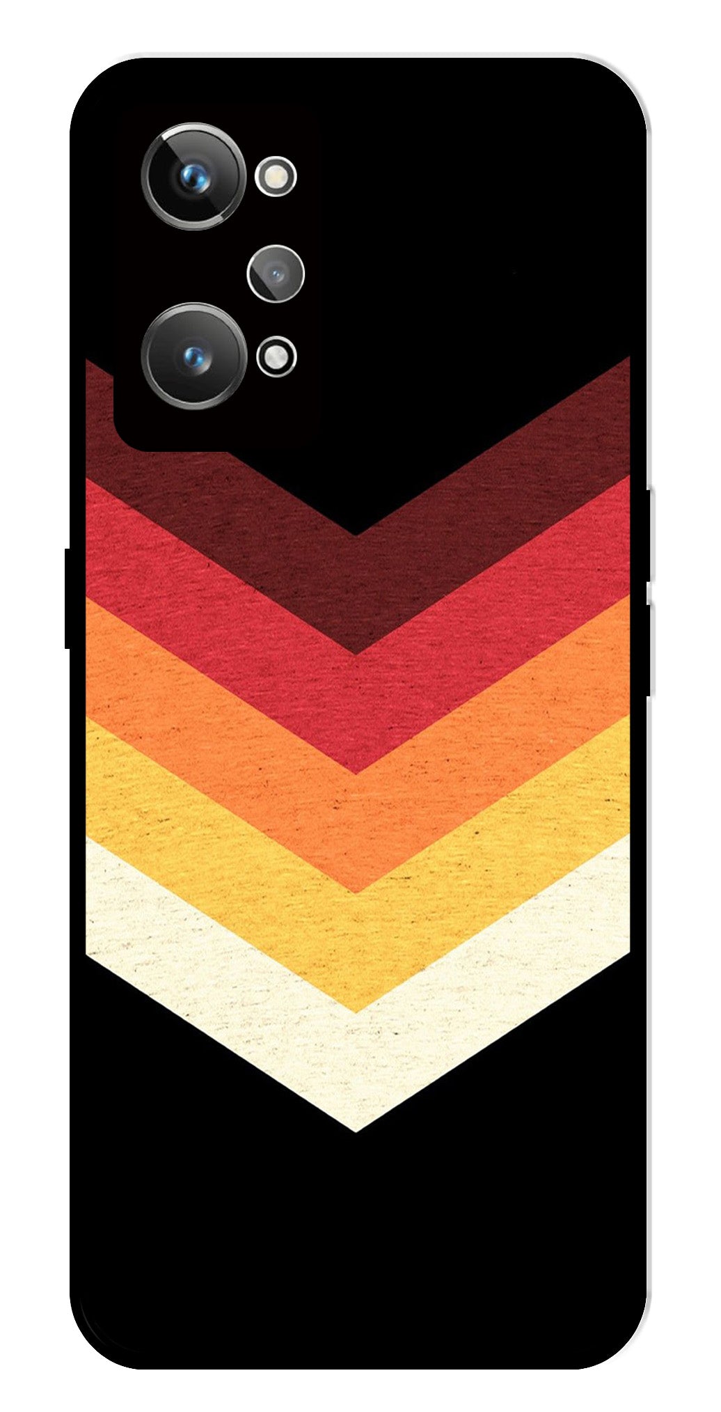 MultiColor Arrow Metal Mobile Case for Realme GT Neo 2 MultiColor Arrow Metal Mobile Case for Realme GT Neo 2 (Design No -04)