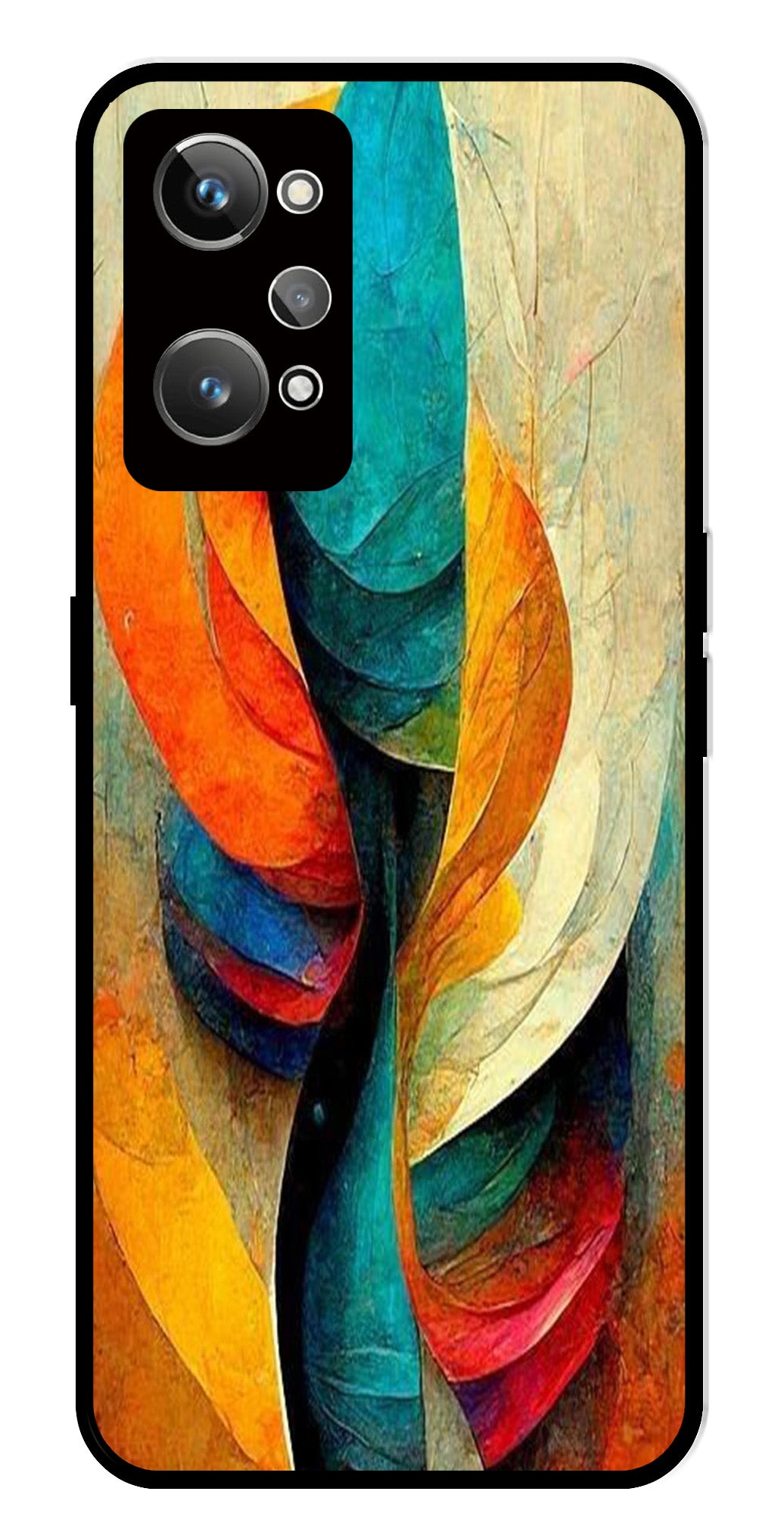 Modern Art Metal Mobile Case for Realme GT Neo 2 Modern Art Metal Mobile Case for Realme GT Neo 2 (Design No -11)
