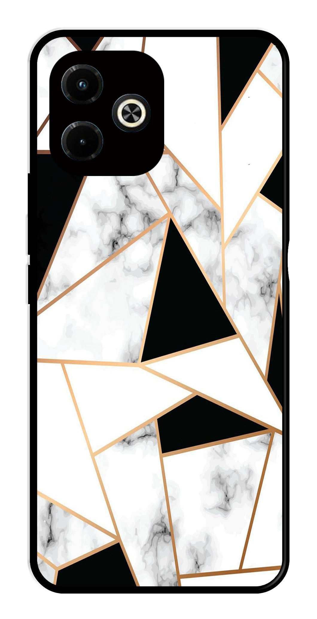 Marble Design2 Metal Mobile Case for Infinix Hot 40i Marble Design2 Metal Mobile Case for Infinix Hot 40i (Design No -08)