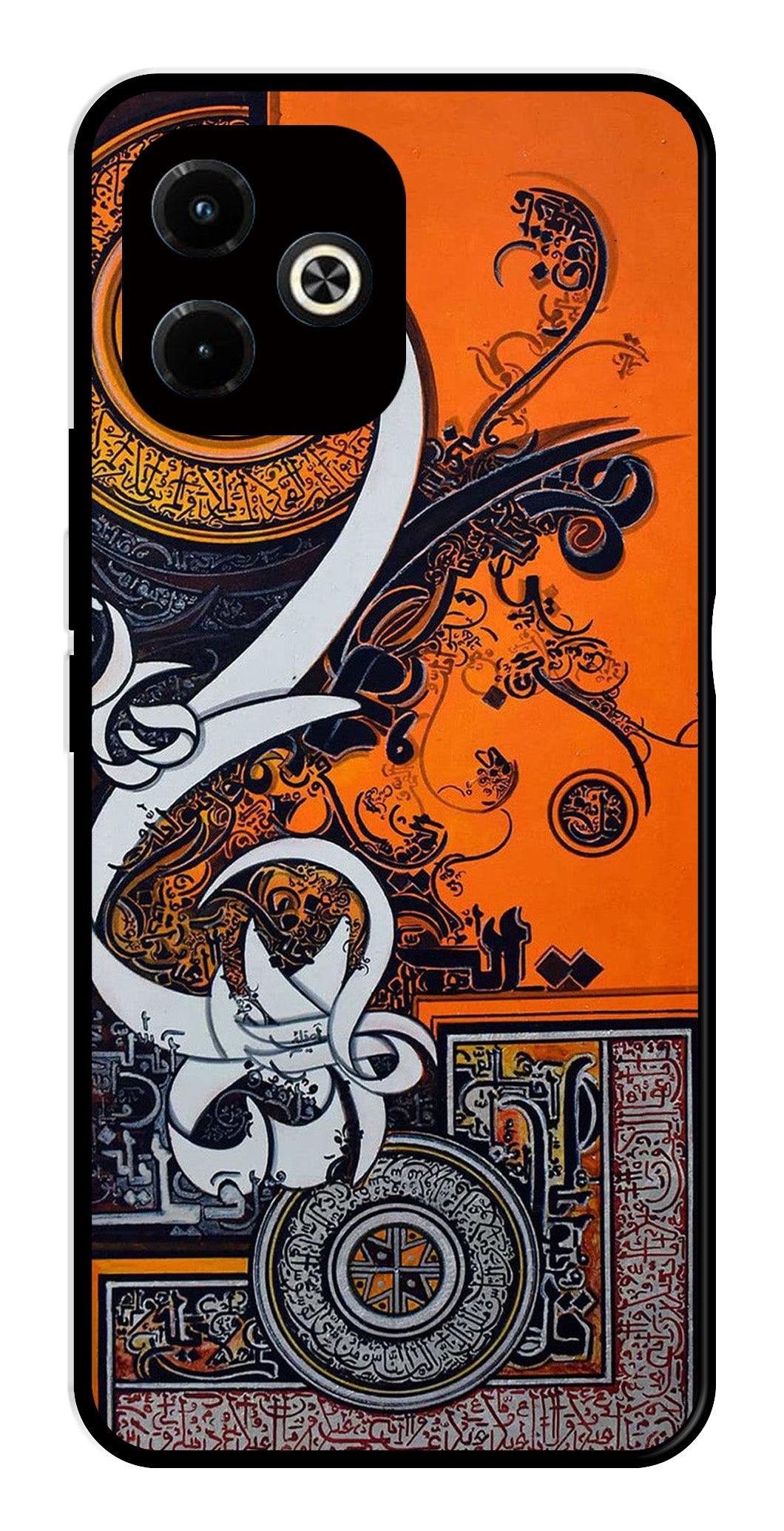 Qalander Art Metal Mobile Case for Infinix Hot 40i Qalander Art Metal Mobile Case for Infinix Hot 40i (Design No -16)