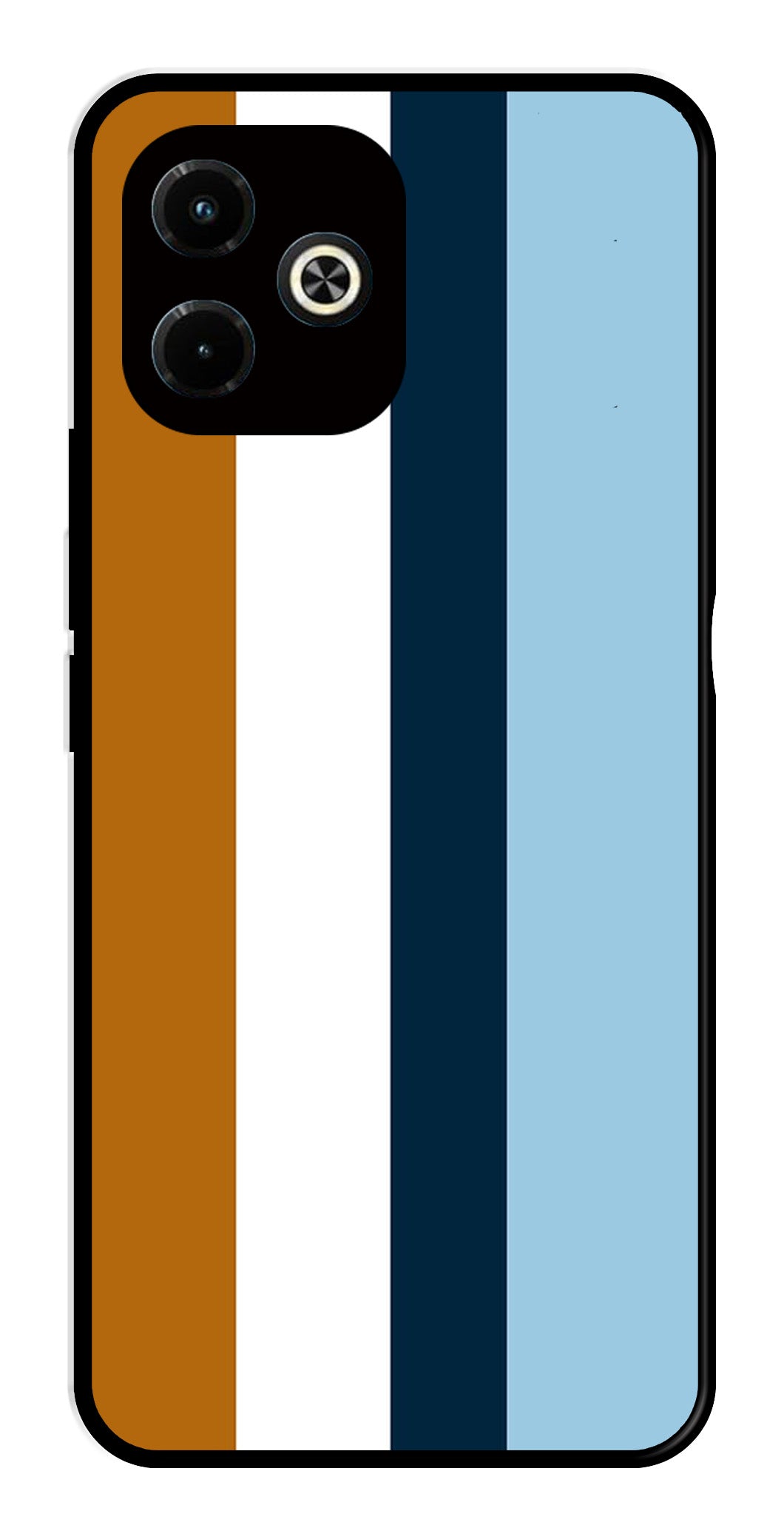 MultiColor Pattern Metal Mobile Case for Infinix Hot 40i MultiColor Pattern Metal Mobile Case for Infinix Hot 40i (Design No -17)