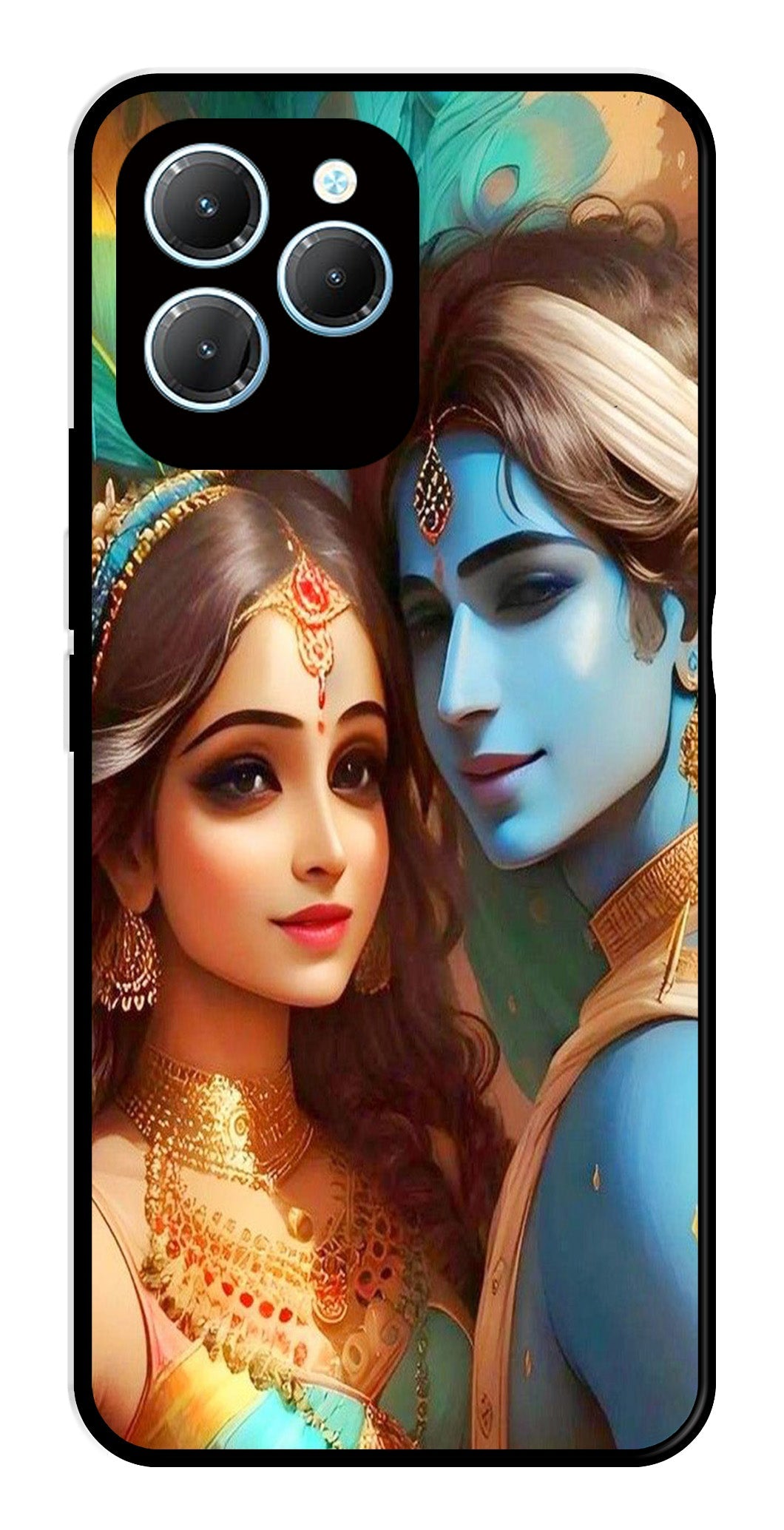 Lord Radha Krishna Metal Mobile Case for Infinix Hot 40 Lord Radha Krishna Metal Mobile Case for Infinix Hot 40 (Design No -01)