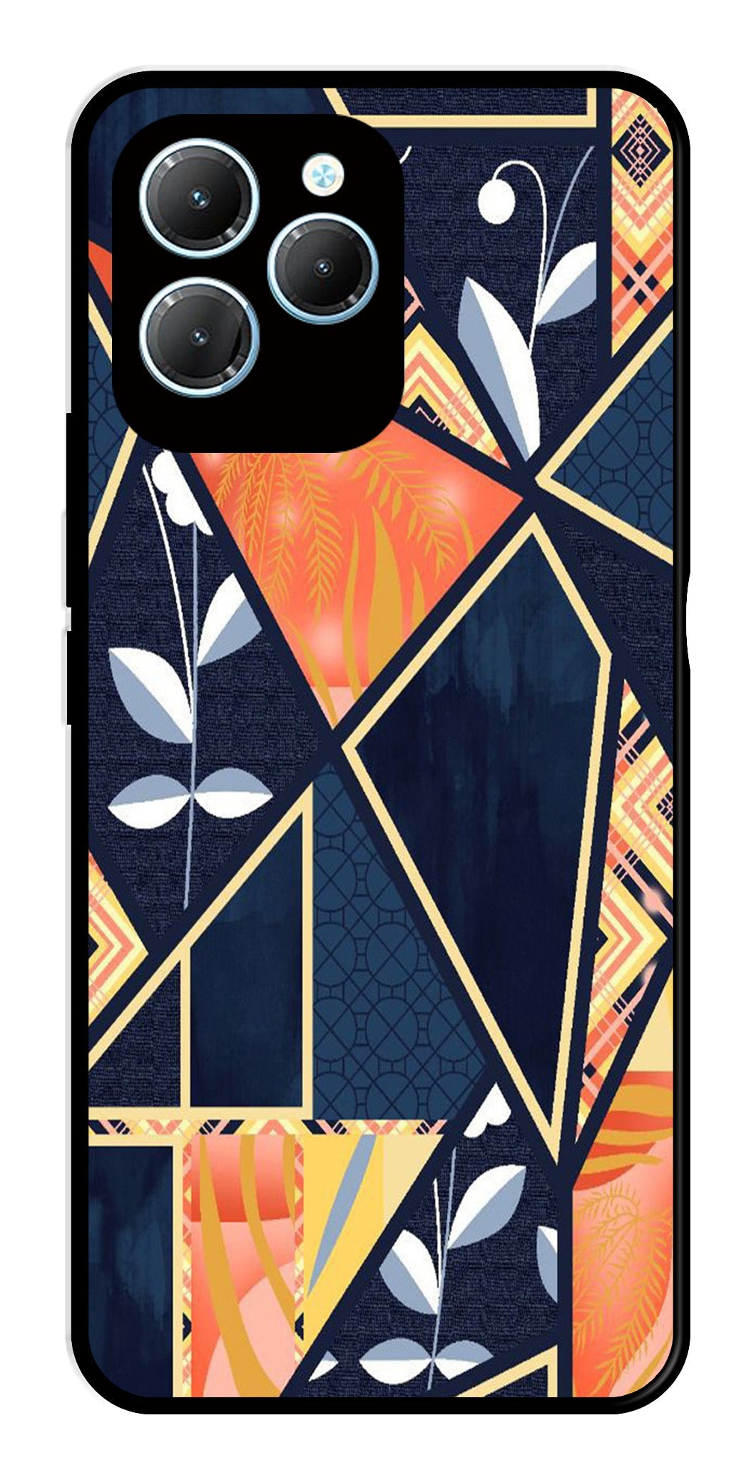 Marble Design Metal Mobile Case for Infinix Hot 40 Pro Marble Design Metal Mobile Case for Infinix Hot 40 Pro (Design No -07)