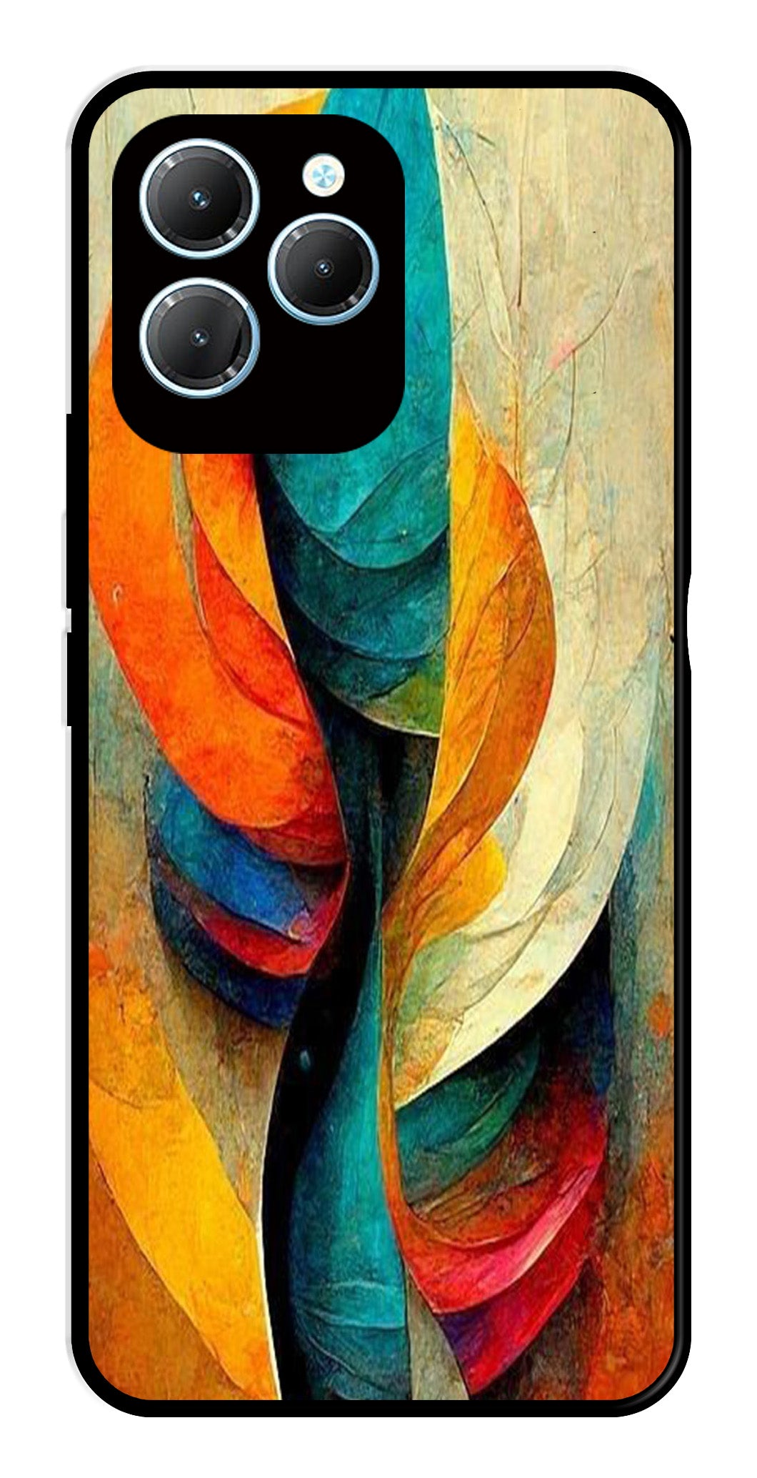 Modern Art Metal Mobile Case for Infinix Hot 40 Modern Art Metal Mobile Case for Infinix Hot 40 (Design No -11)