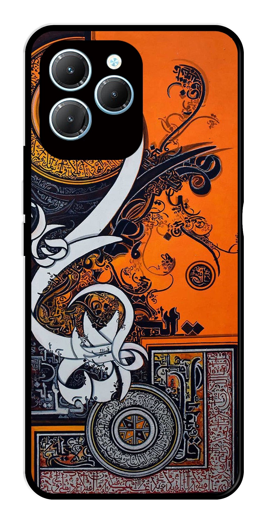 Qalander Art Metal Mobile Case for Infinix Hot 40 Pro Qalander Art Metal Mobile Case for Infinix Hot 40 Pro (Design No -16)