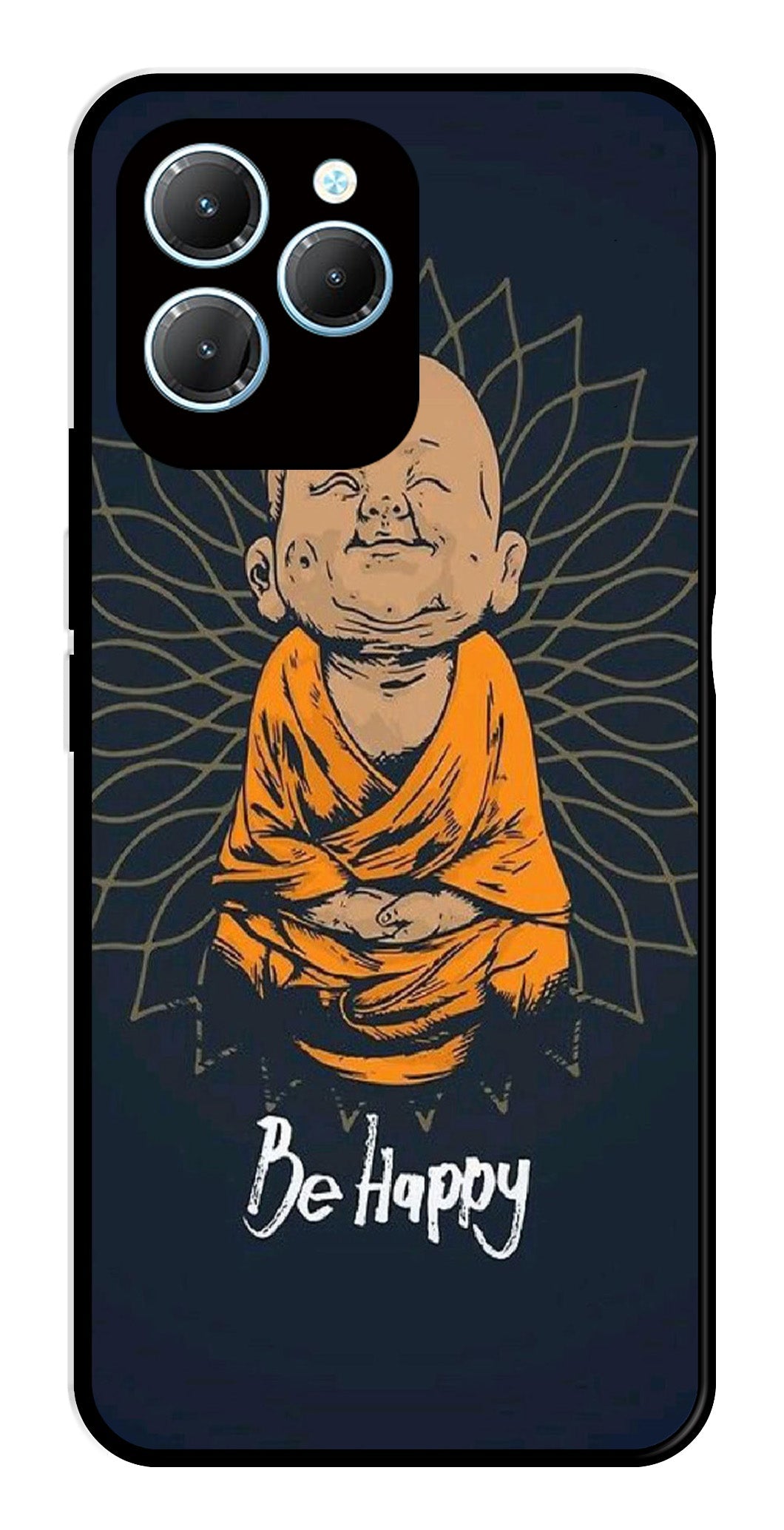Be Happy Metal Mobile Case for Infinix Hot 40 Pro Be Happy Metal Mobile Case for Infinix Hot 40 Pro (Design No -27)