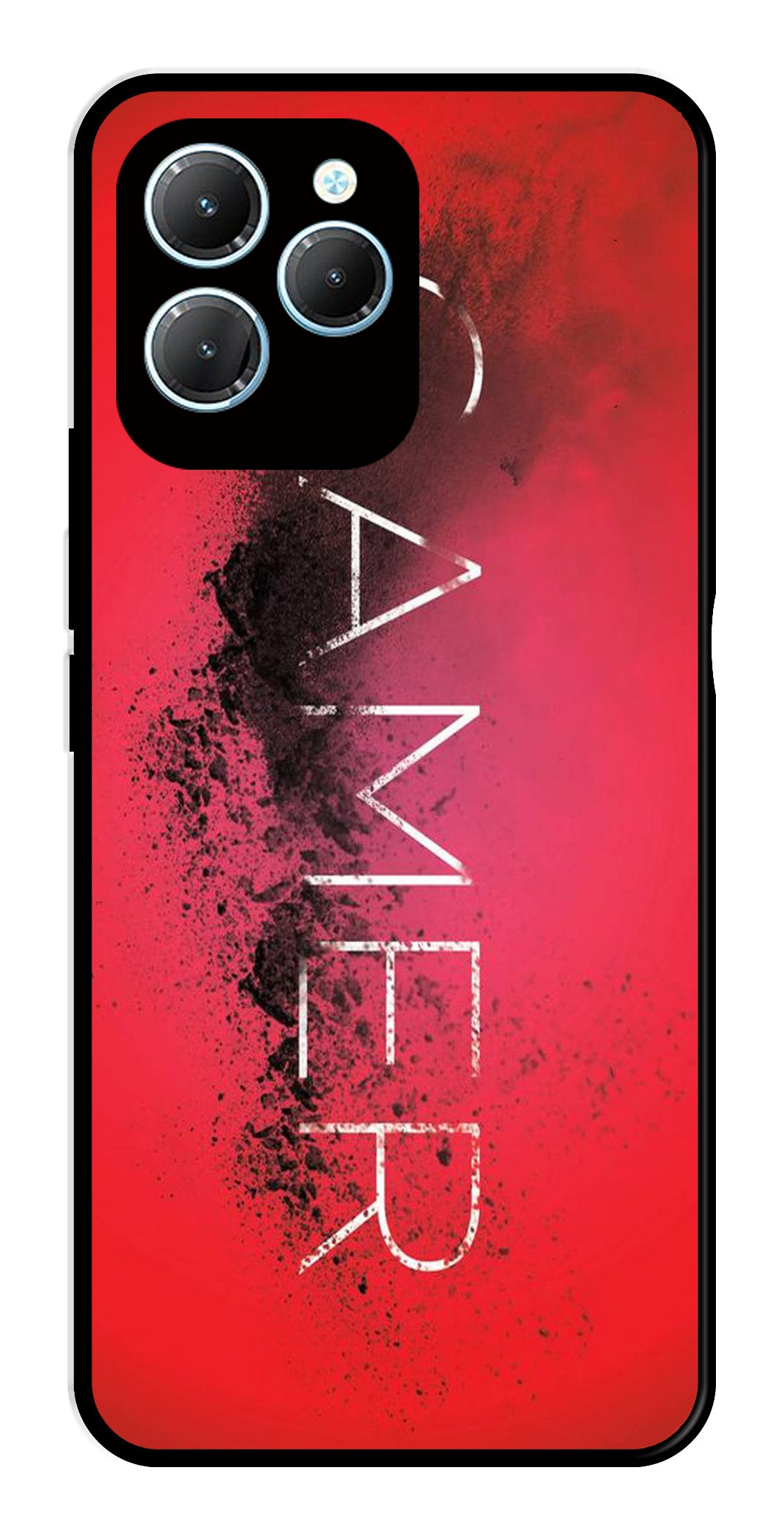 Gamer Pattern Metal Mobile Case for Infinix Hot 40 Gamer Pattern Metal Mobile Case for Infinix Hot 40 (Design No -41)