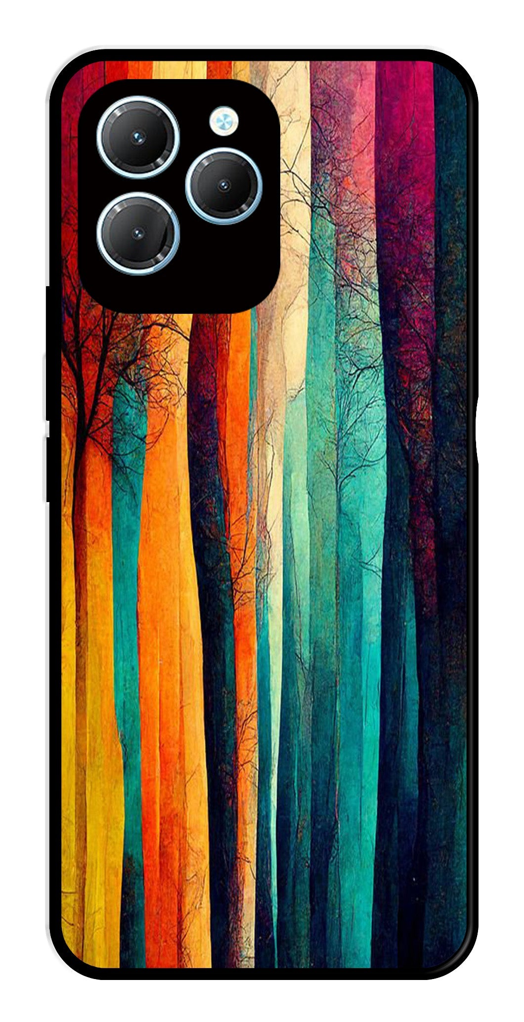 Modern Art Colorful Metal Mobile Case for Infinix Hot 40 Pro Modern Art Colorful Metal Mobile Case for Infinix Hot 40 Pro (Design No -47)