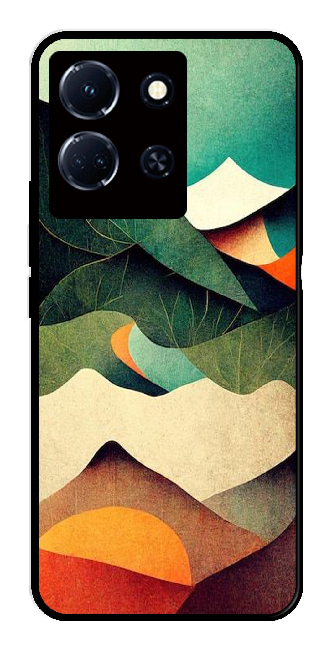 MultiColor Pattern Metal Mobile Case for Infinix Note 30 4G MultiColor Pattern Metal Mobile Case for Infinix Note 30 4G (Design No -43)