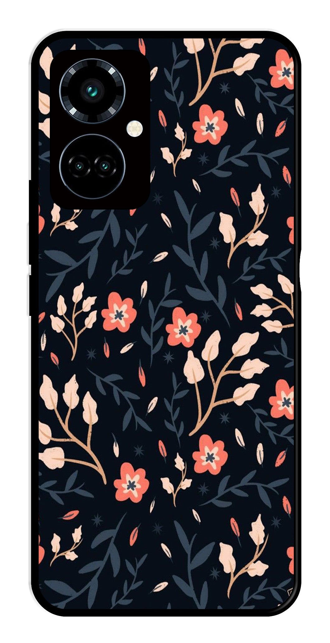 Floral Pattern Metal Mobile Case for Tecno Camon 19 Pro 5G Floral Pattern Metal Mobile Case for Tecno Camon 19 Pro 5G (Design No -10)