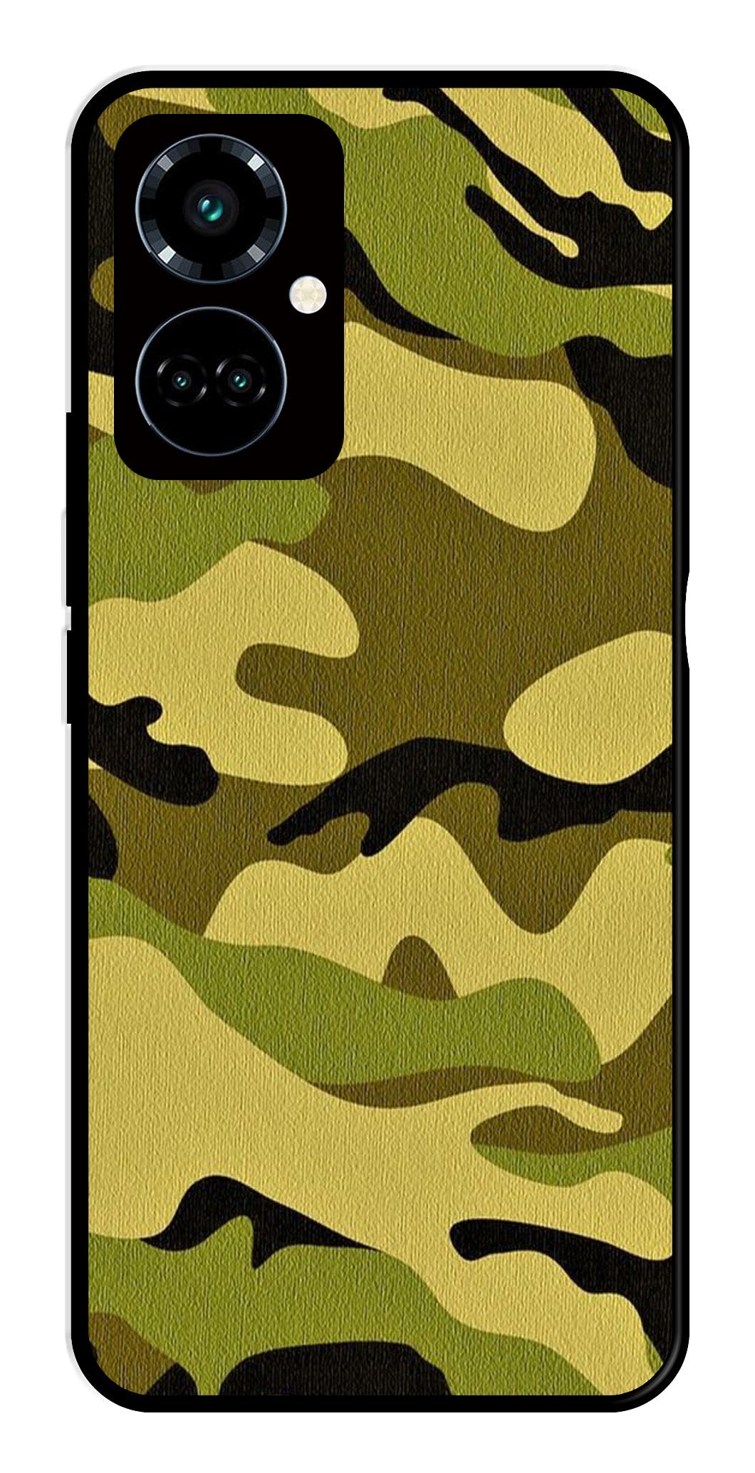 Army Pattern Metal Mobile Case for Tecno Camon 19 Pro 5G Army Pattern Metal Mobile Case for Tecno Camon 19 Pro 5G (Design No -35)