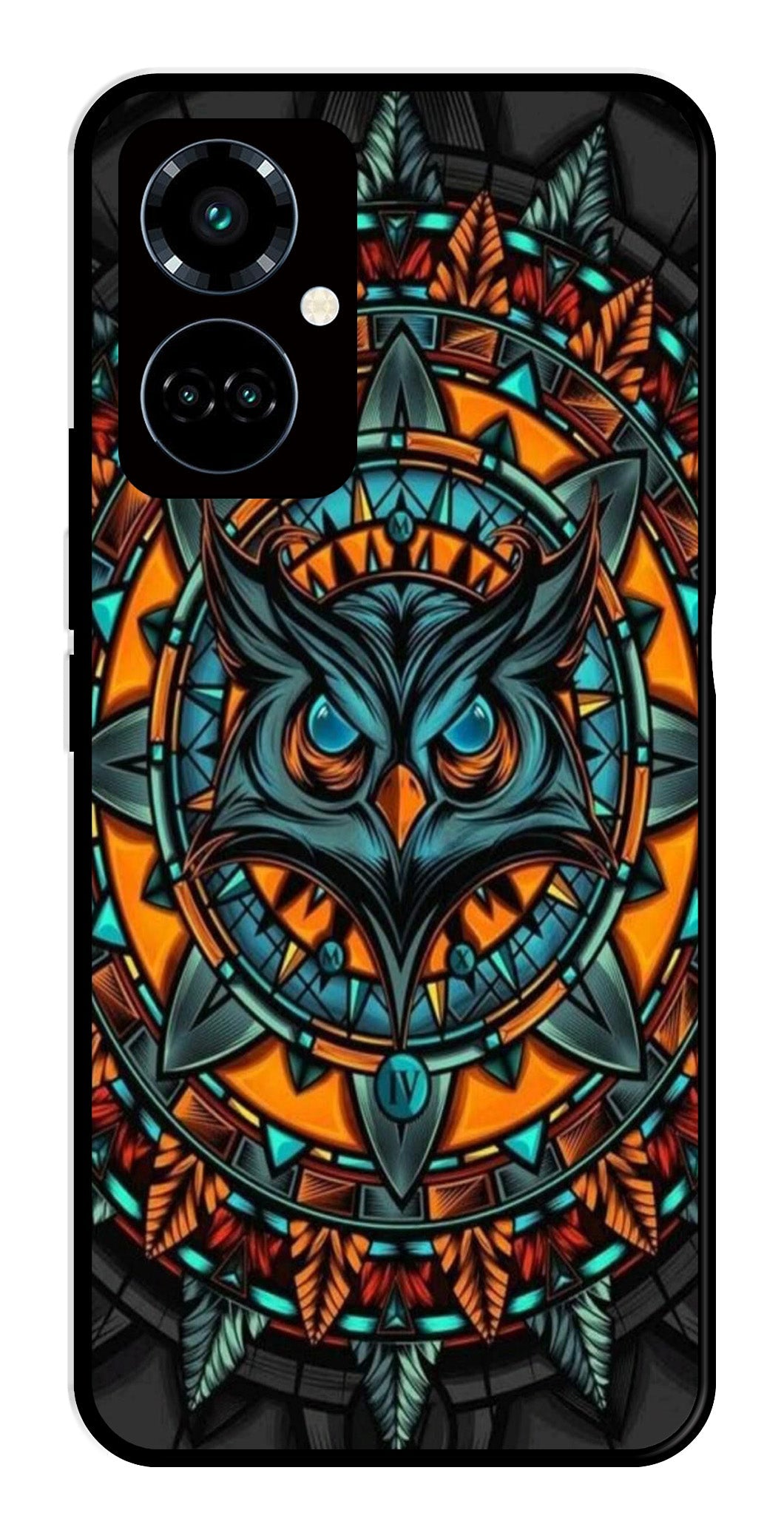 Owl Pattern Metal Mobile Case for Tecno Camon 19 Pro 5G Owl Pattern Metal Mobile Case for Tecno Camon 19 Pro 5G (Design No -42)