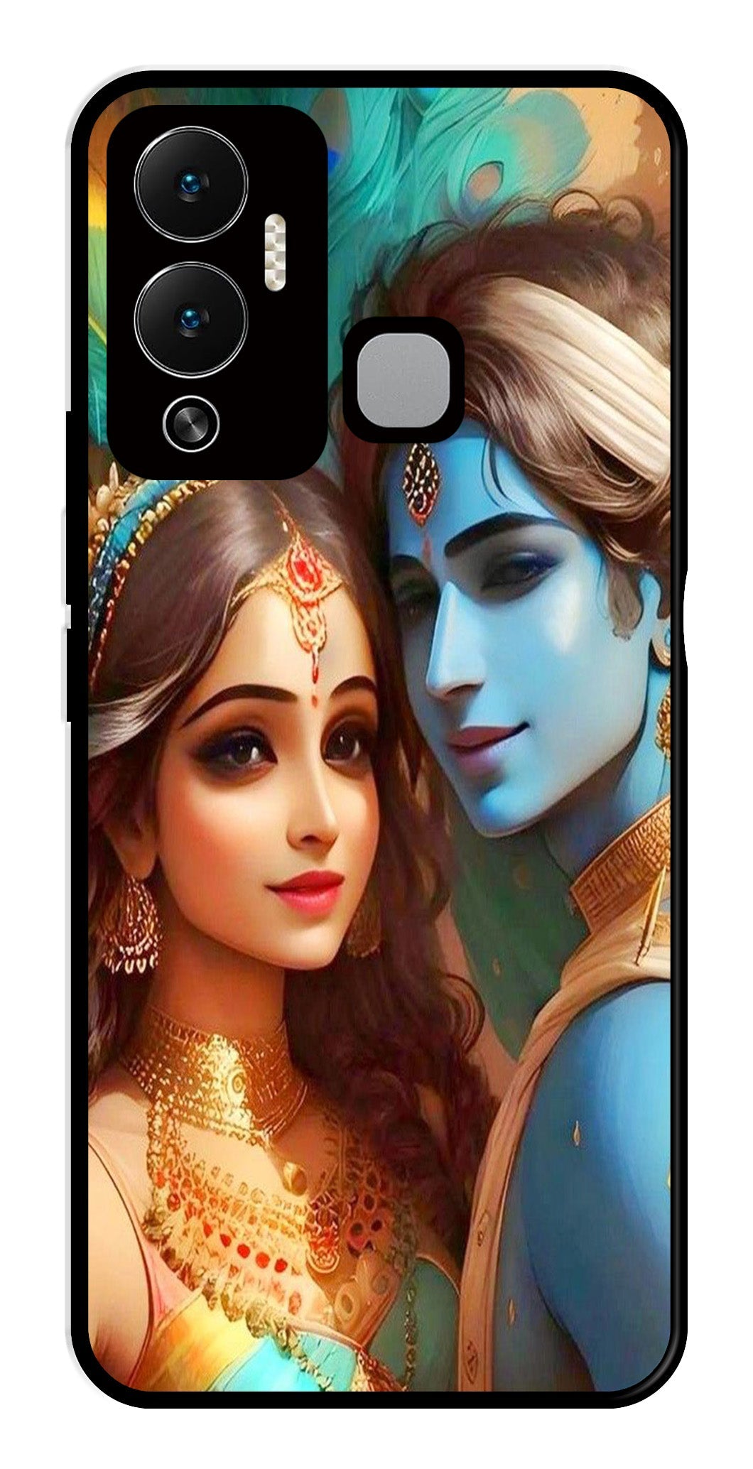 Lord Radha Krishna Metal Mobile Case for Infinix Hot 12 Play Lord Radha Krishna Metal Mobile Case for Infinix Hot 12 Play (Design No -01)