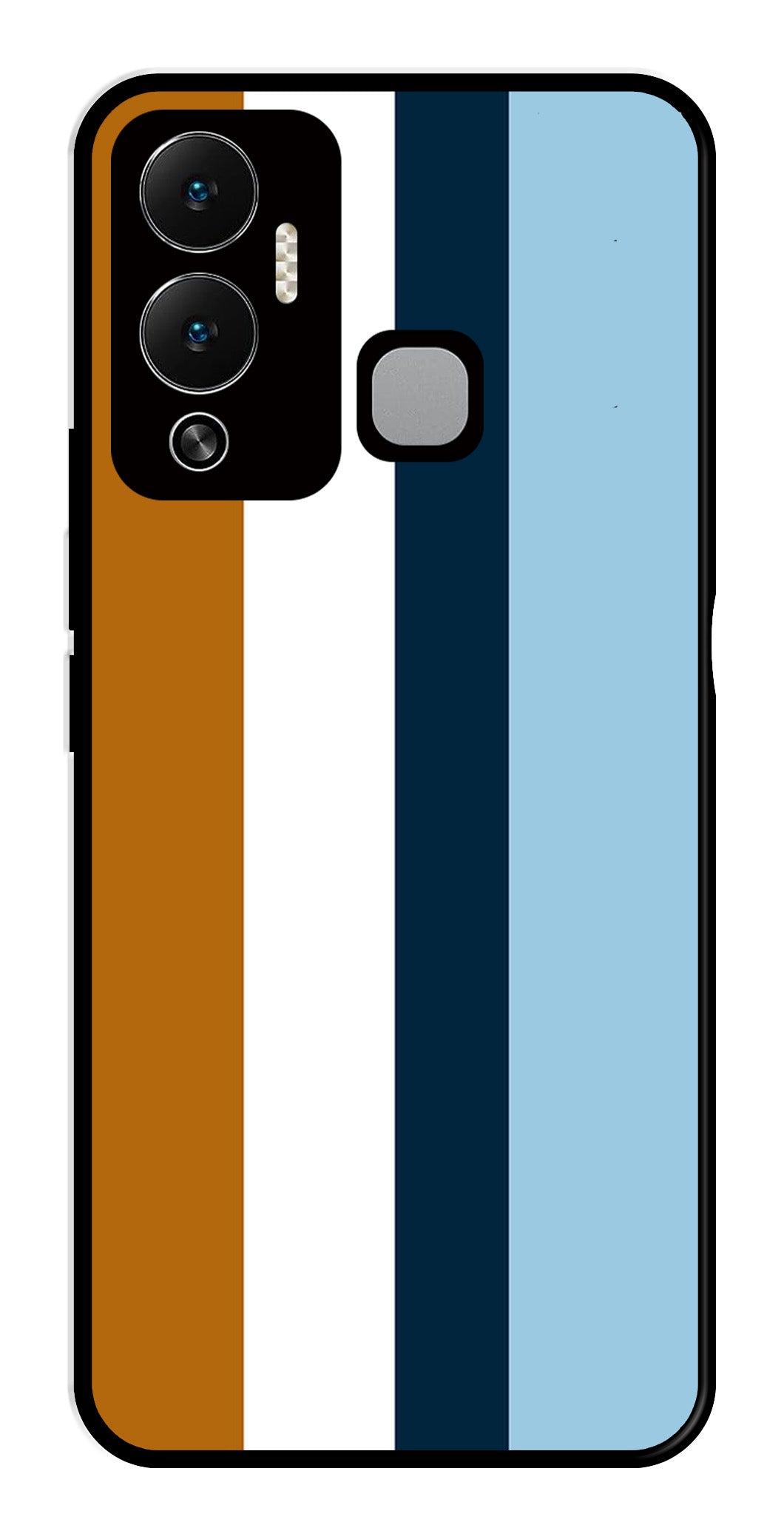 MultiColor Pattern Metal Mobile Case for Infinix Hot 12 Play MultiColor Pattern Metal Mobile Case for Infinix Hot 12 Play (Design No -17)