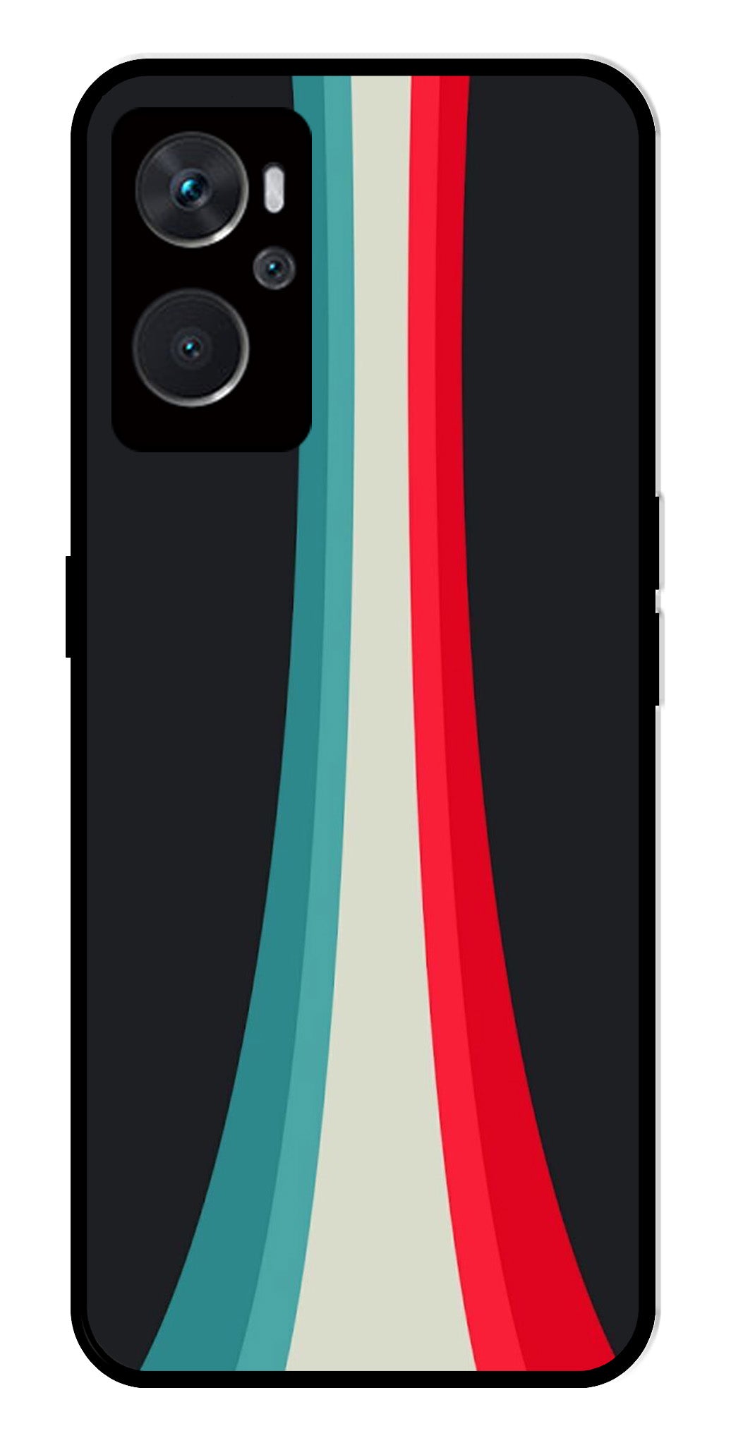 Modern Art Colorful Metal Mobile Case for Oppo A36 4G Modern Art Colorful Metal Mobile Case for Oppo A36 4G (Design No -48)