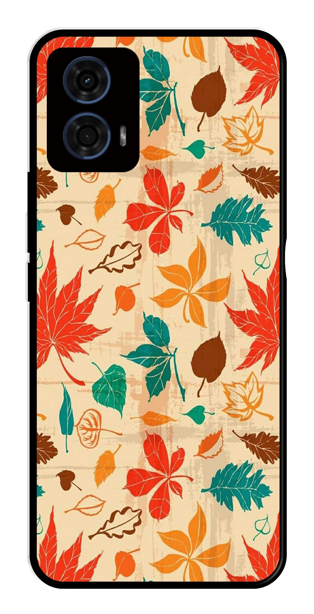 Leafs Design Metal Mobile Case for Moto G24 Power Leafs Design Metal Mobile Case for Moto G24 Power (Design No -14)