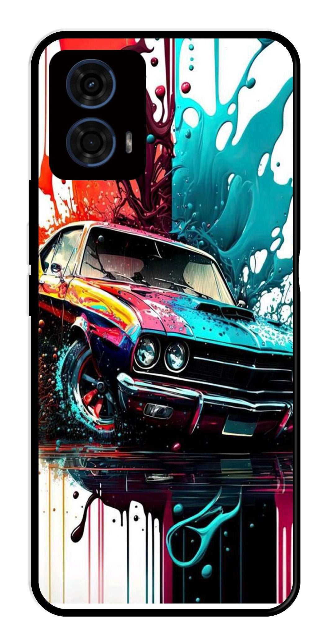 Vintage Car Metal Mobile Case for Moto G24 Power Vintage Car Metal Mobile Case for Moto G24 Power (Design No -29)
