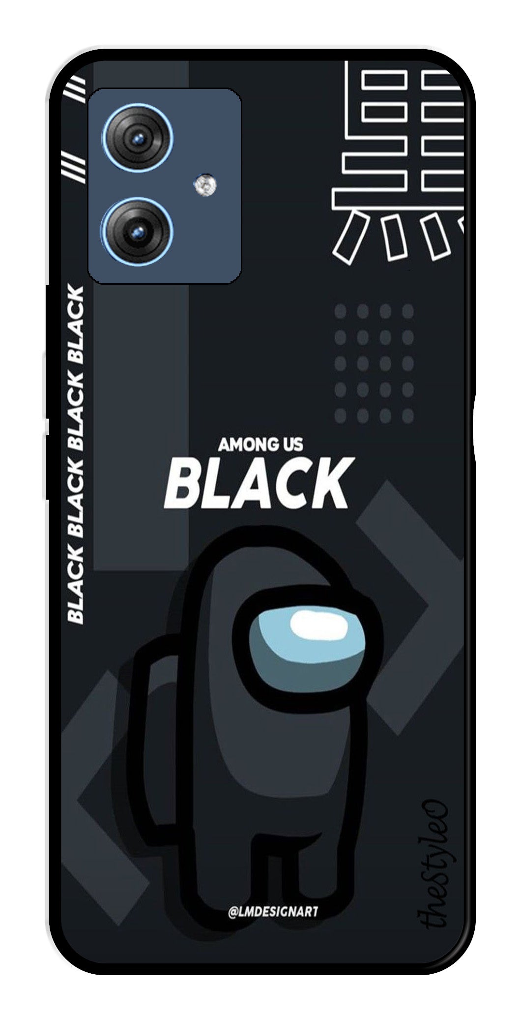 Among us Black Metal Mobile Case for Moto G64 5G (Design No -67)