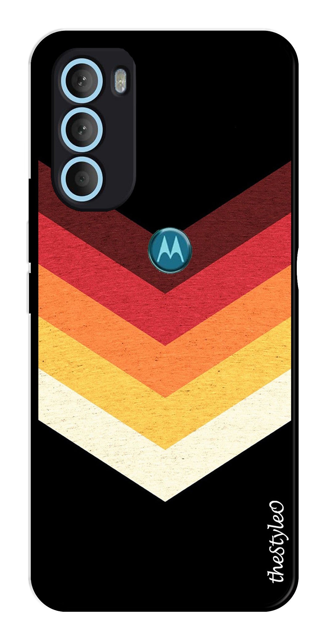 MultiColor Arrow Metal Mobile Case for Moto G71 5G MultiColor Arrow Metal Mobile Case for Moto G71 5G (Design No -04)