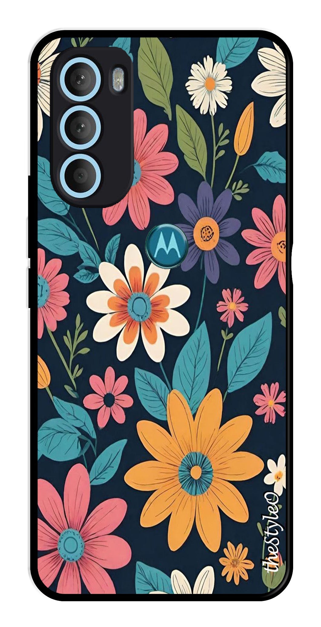 Colorful Abstract Metal Mobile Case for Moto G71 5G Colorful Abstract Metal Mobile Case for Moto G71 5G (Design No -76)