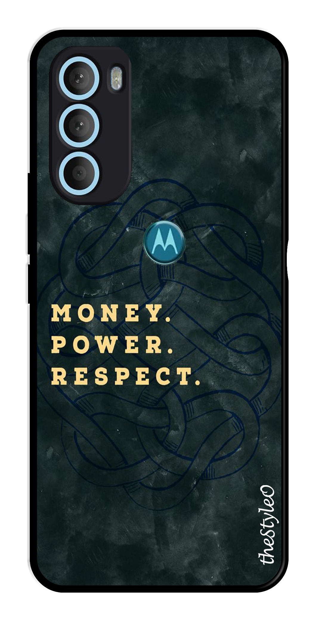 Money Power Respect Metal Mobile Case for Moto G71 5G Money Power Respect Metal Mobile Case for Moto G71 5G (Design No -79)